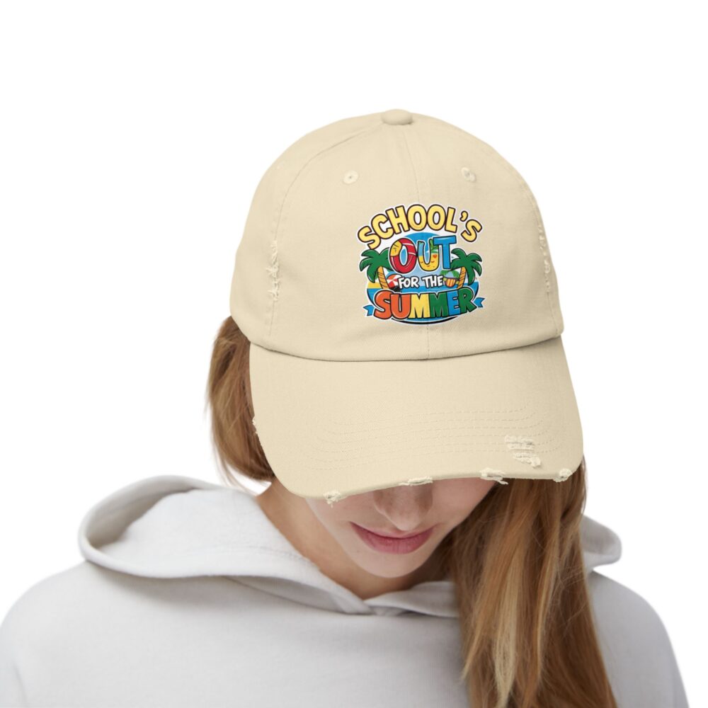 School's Out - Fun Summer Hat, Unisex Adjustable Baseball Cap - Image 8