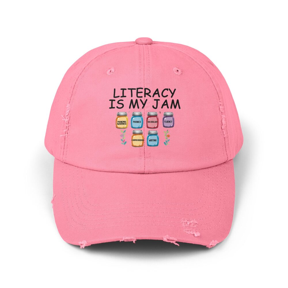 Literacy is My Jam - Unisex Adjustable Baseball Cap - Image 21