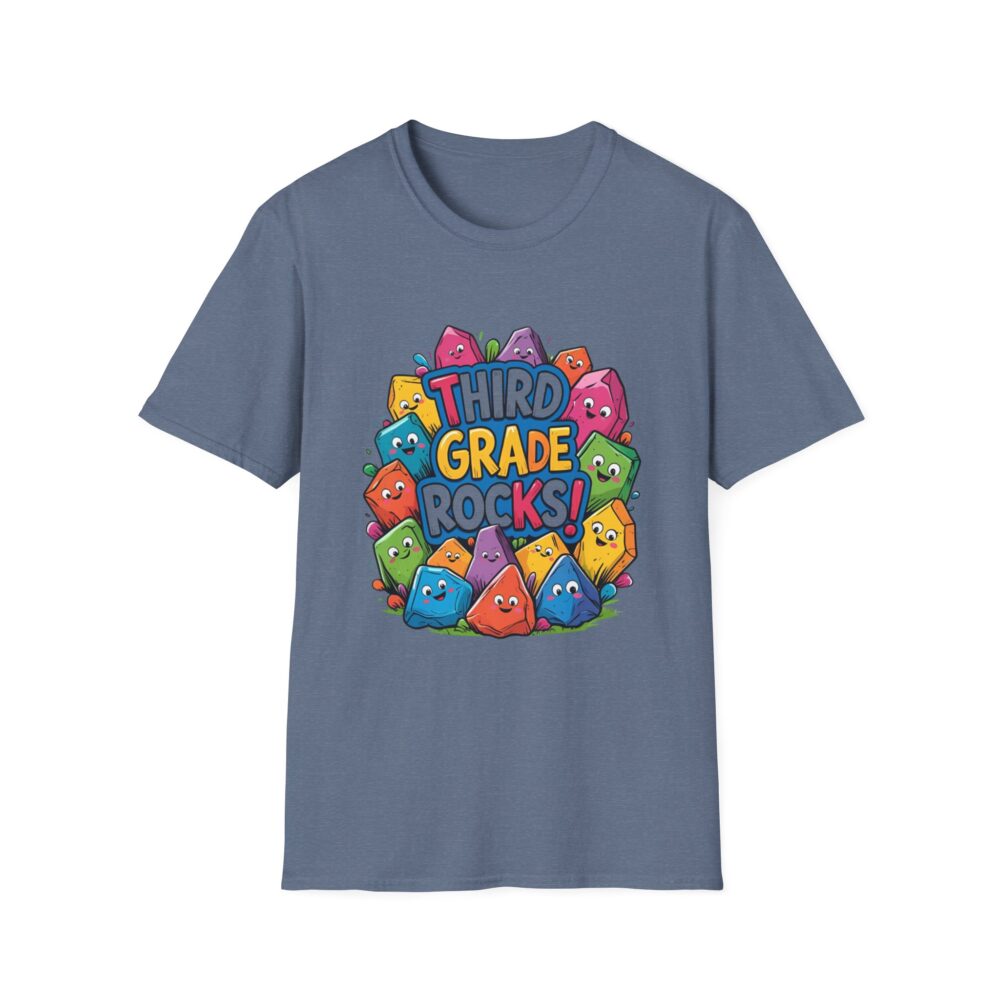 Third Grade Rocks - Unisex Soft style T-Shirt - Image 37