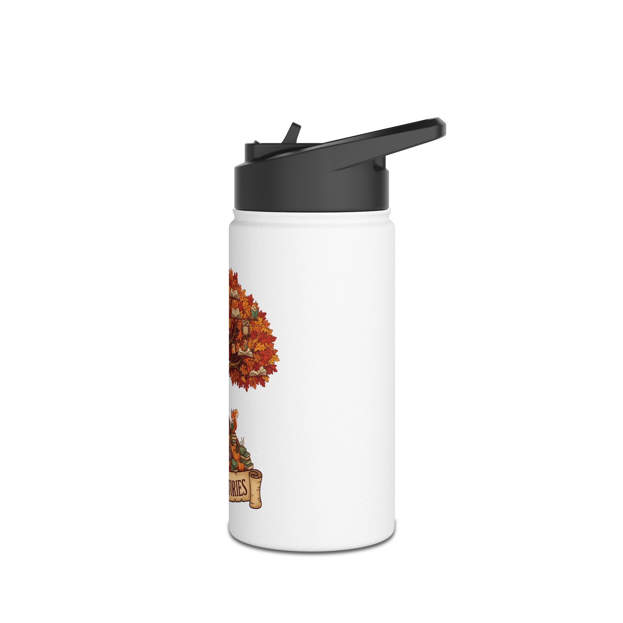 Fall For Stories -Stainless Steel Water Bottle - Image 4