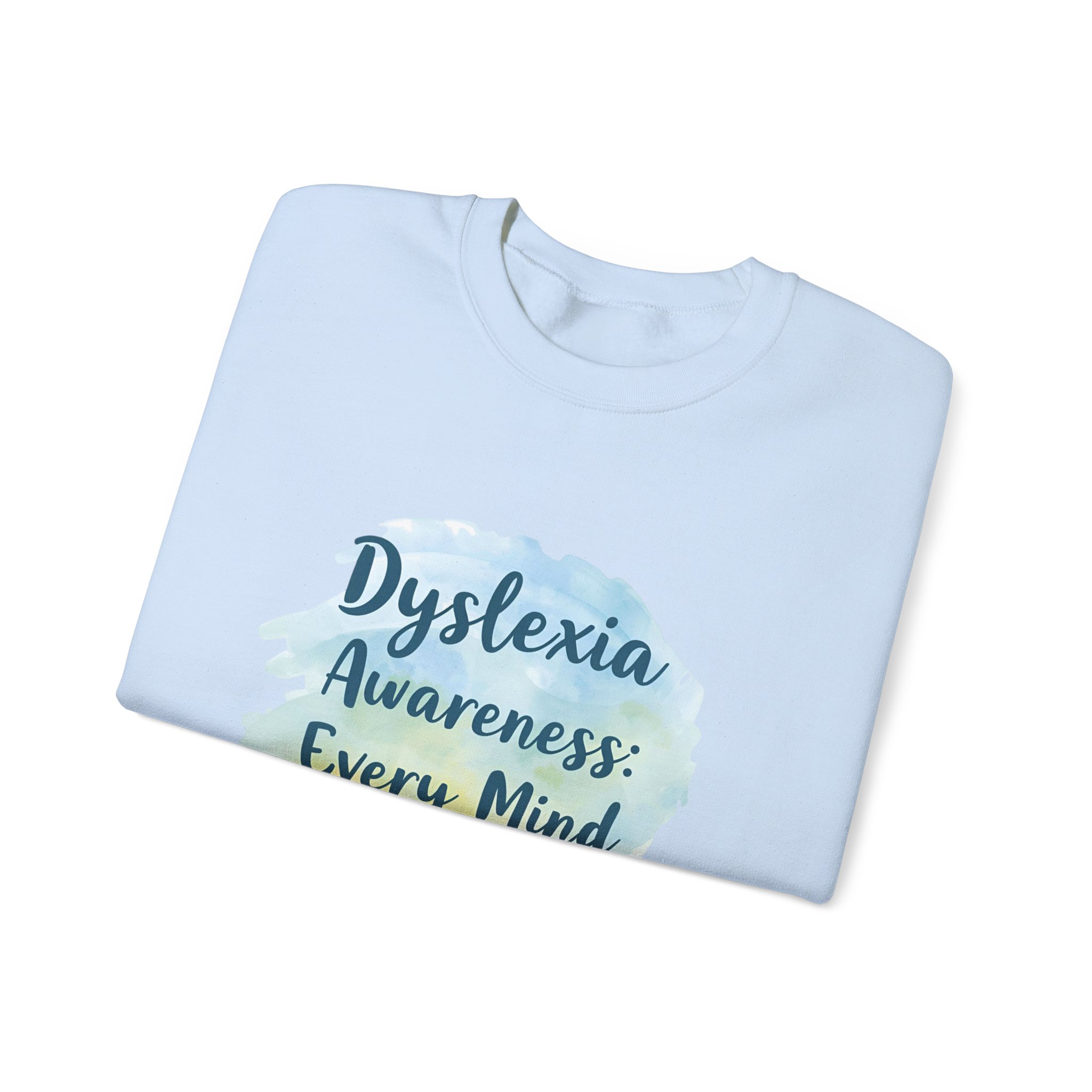 Dyslexia Awareness: Every Mind Matters -Crewneck Sweatshirt - Image 31