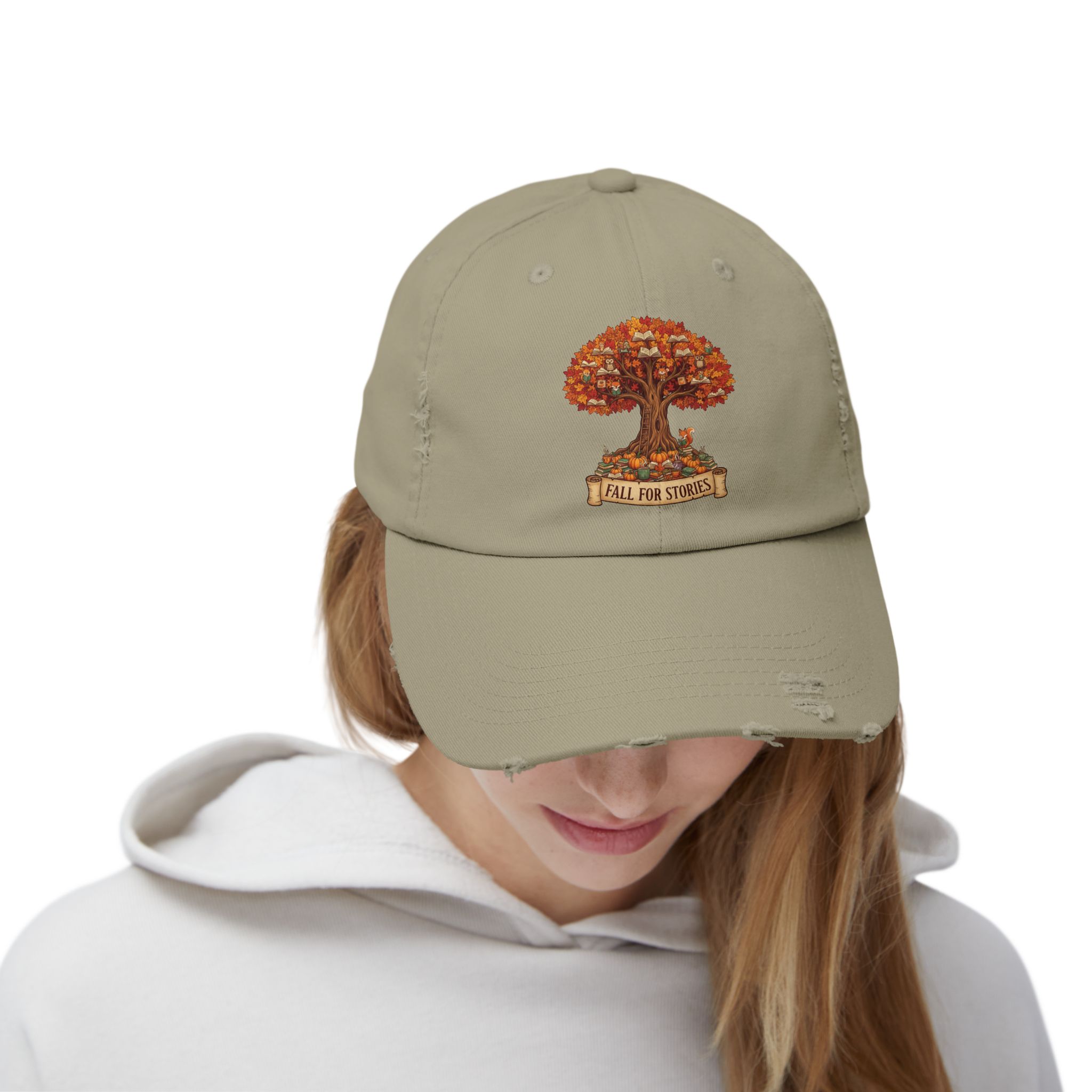 Fall For Stories-Unisex Adjustable Baseball Cap - Image 12