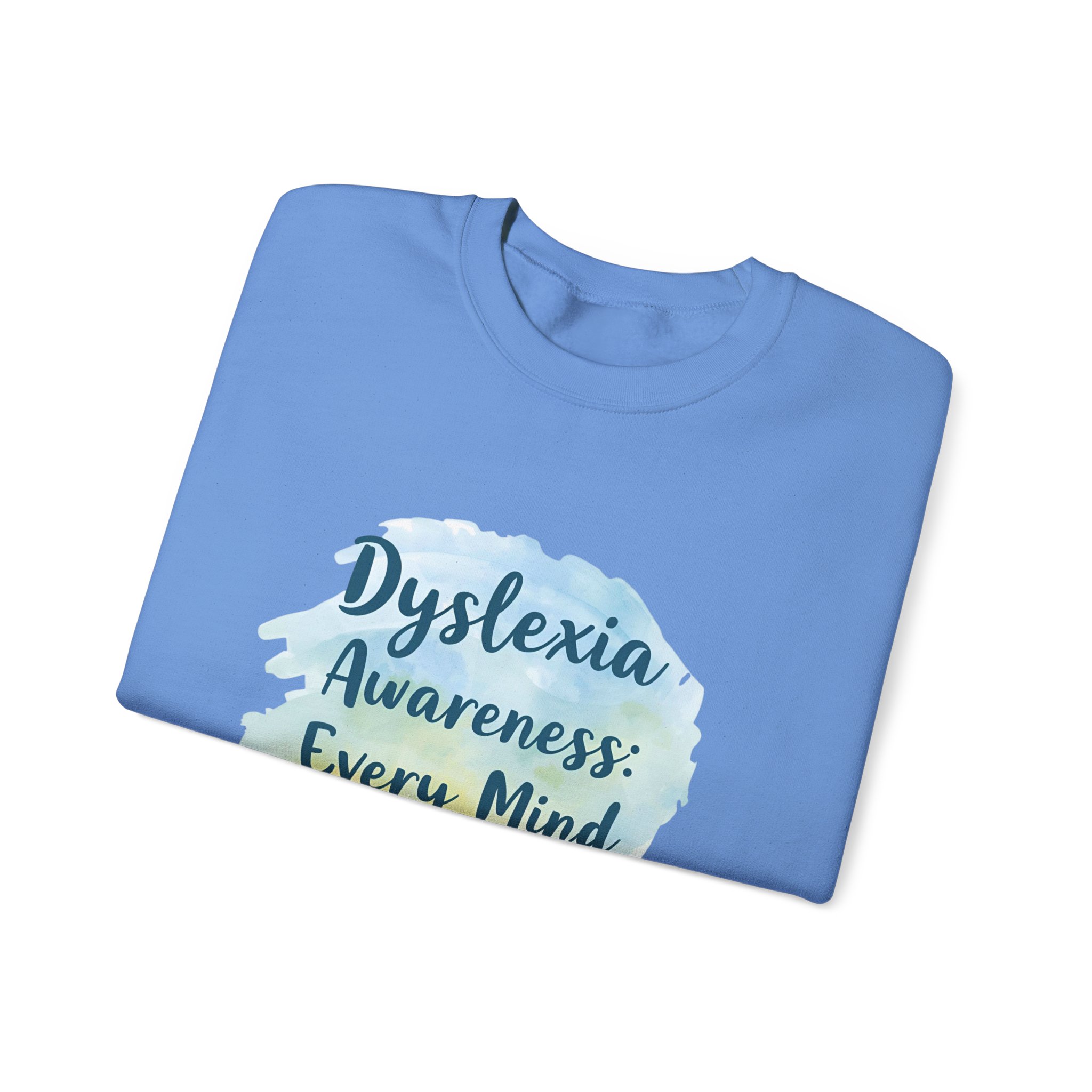 Dyslexia Awareness: Every Mind Matters -Crewneck Sweatshirt - Image 35