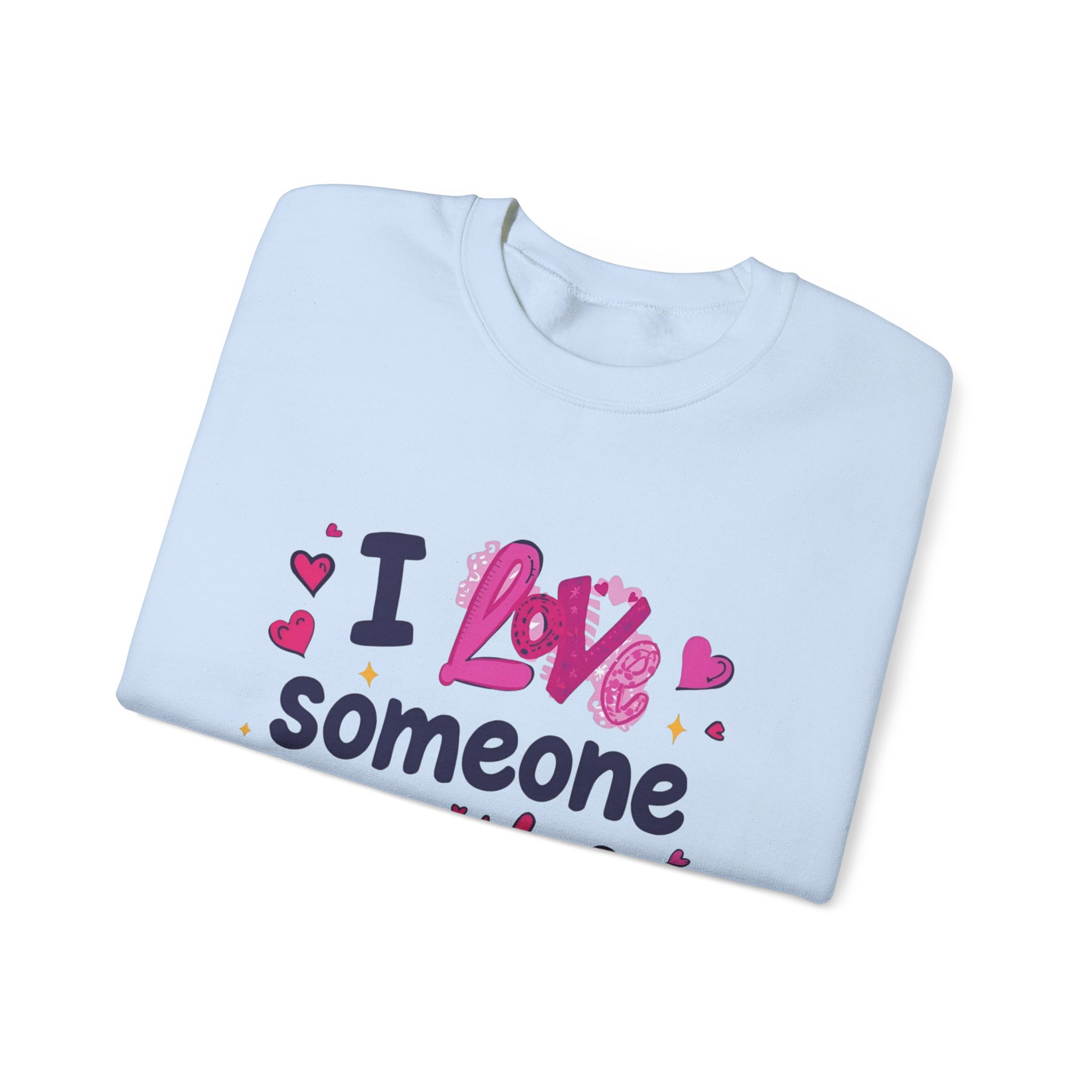 I love someone with Dyslexia -Crewneck Sweatshirt - Image 3