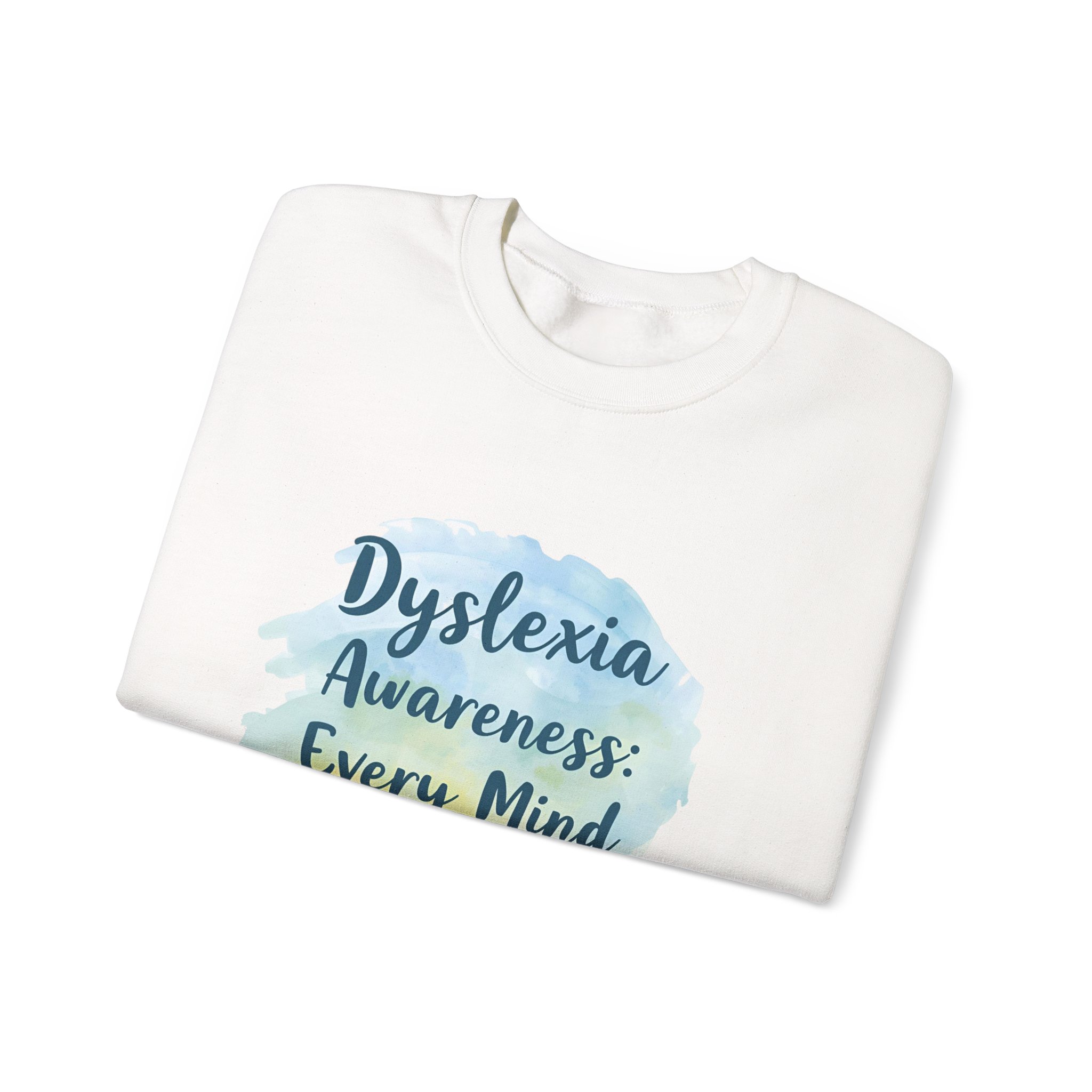 Dyslexia Awareness: Every Mind Matters -Crewneck Sweatshirt - Image 7