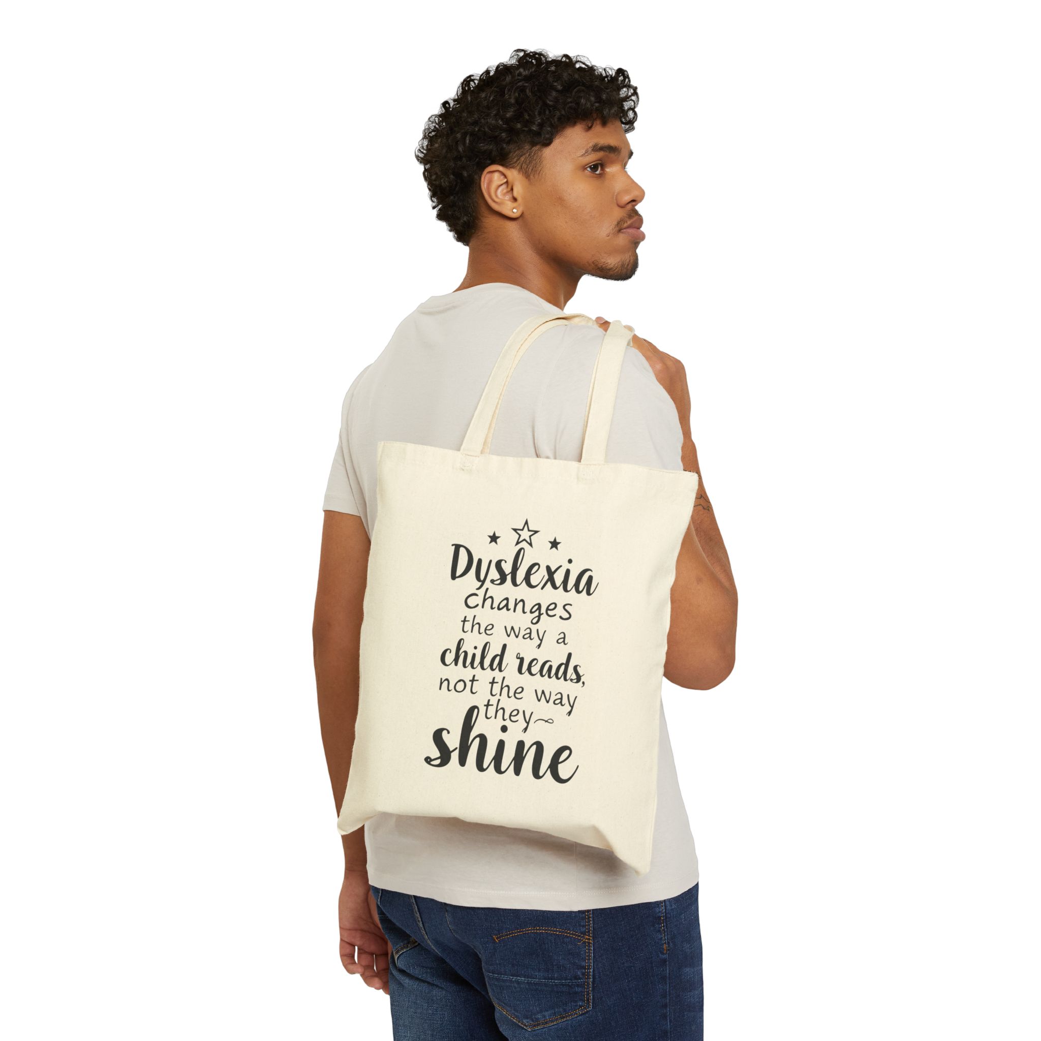 Dyslexia Changes the Way a Child Reads... - Tote Bag - Image 3