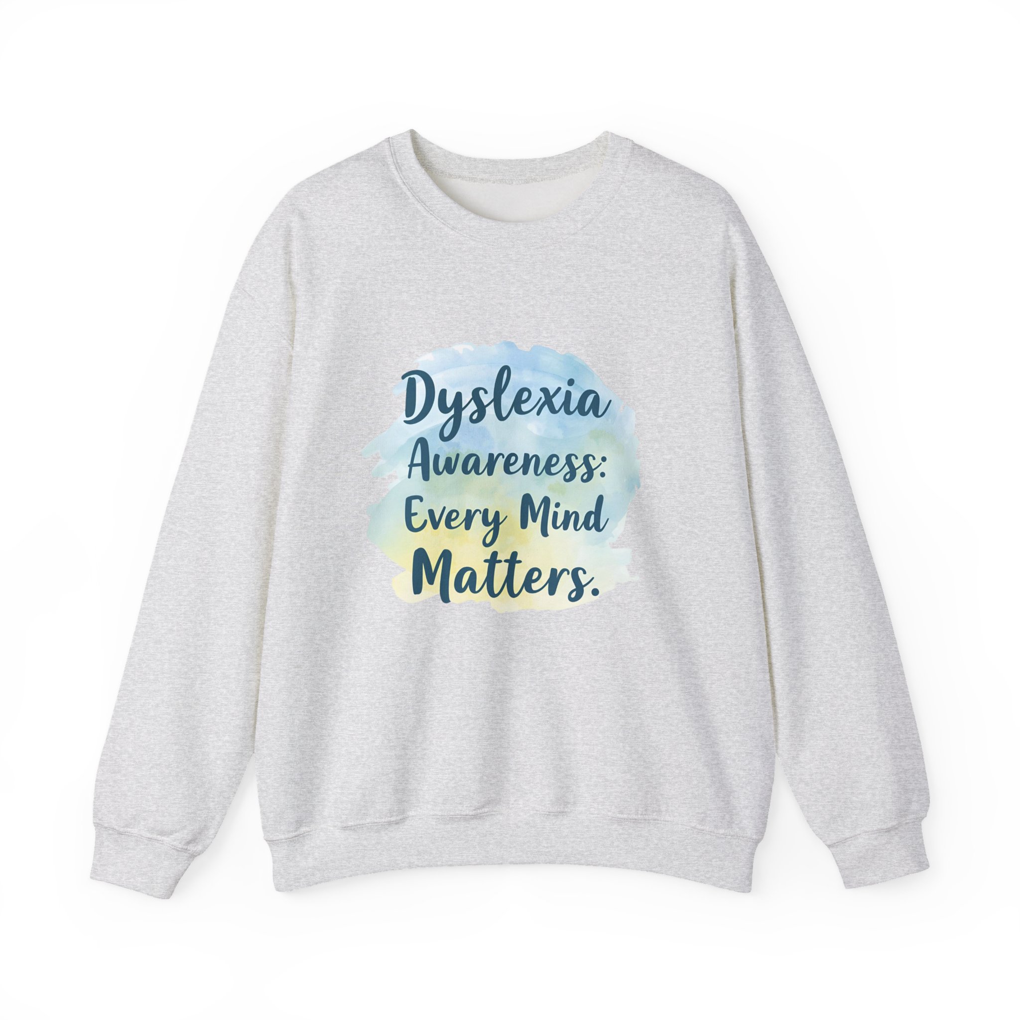 Dyslexia Awareness: Every Mind Matters -Crewneck Sweatshirt - Image 9