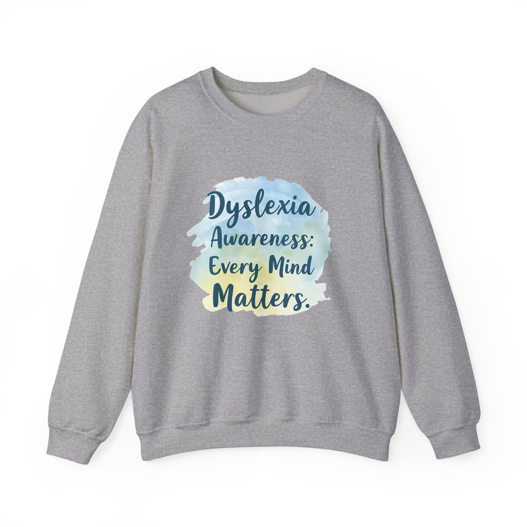 Dyslexia Awareness: Every Mind Matters -Crewneck Sweatshirt - Image 21