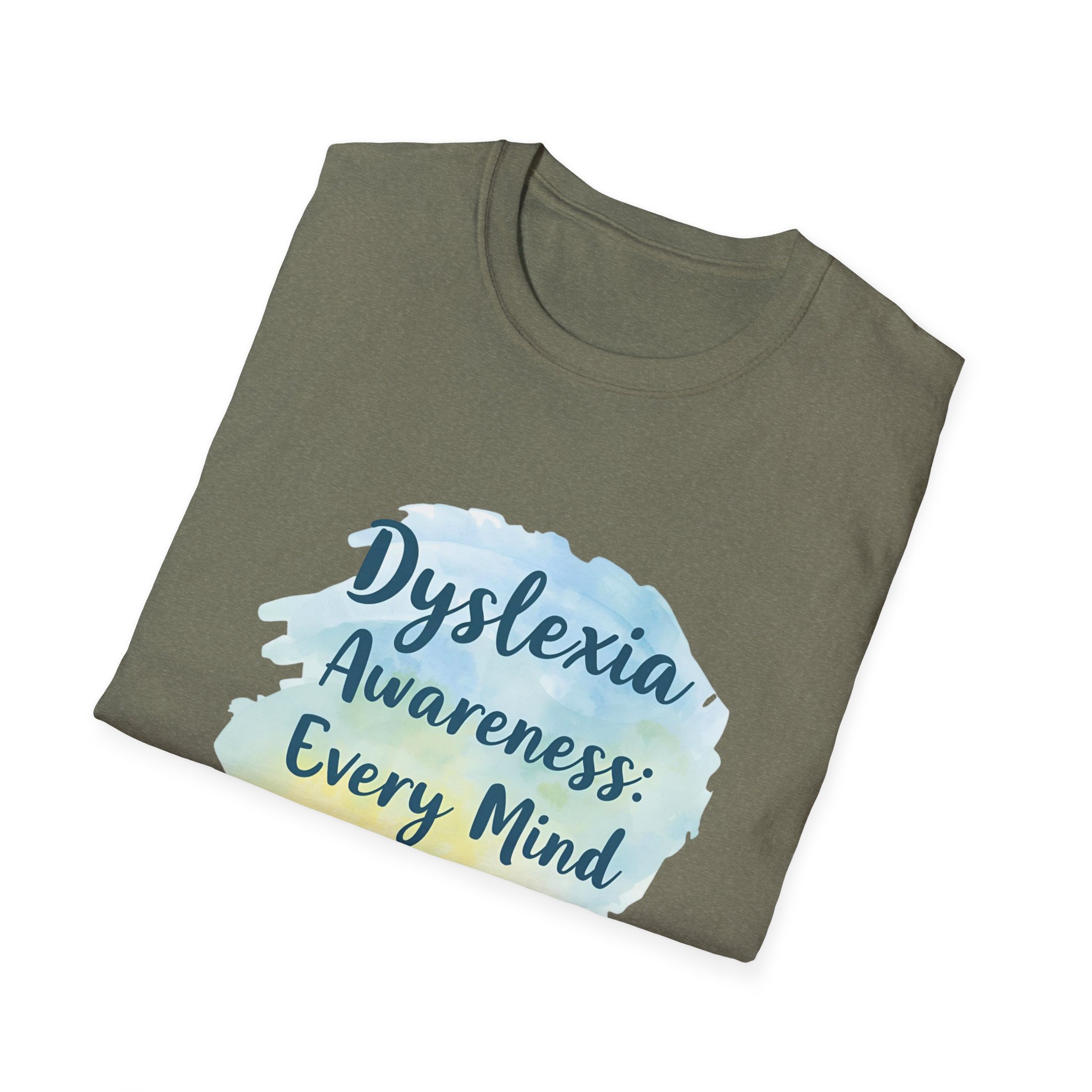 Dyslexia Awareness: Every Mind Matters -Unisex Soft style T-Shirt - Image 28