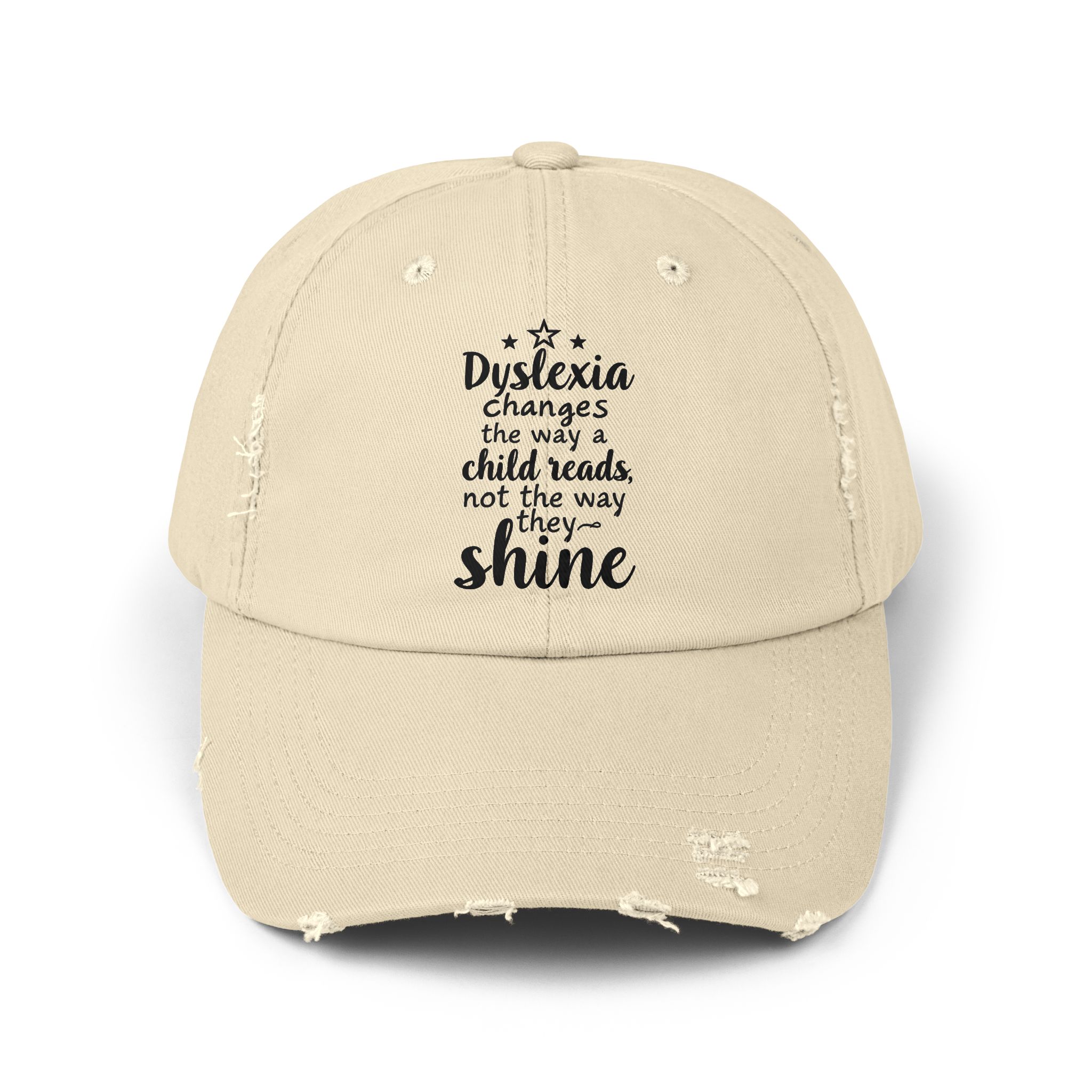 Dyslexia Changes the Way a Child Reads...-Unisex Adjustable Baseball Cap - Image 2