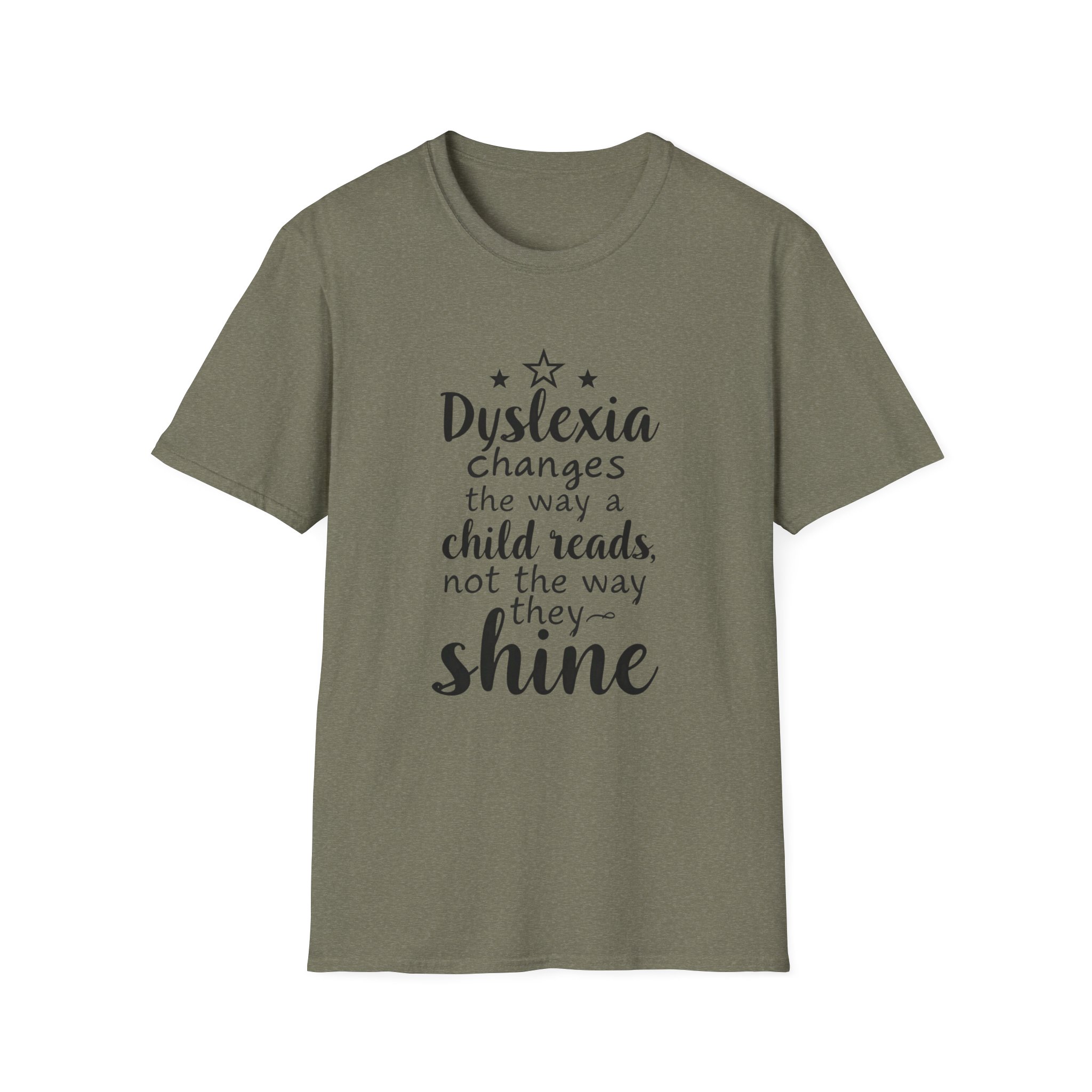 Dyslexia Changes the Way a Child Reads...-Unisex Soft style T-Shirt - Image 9