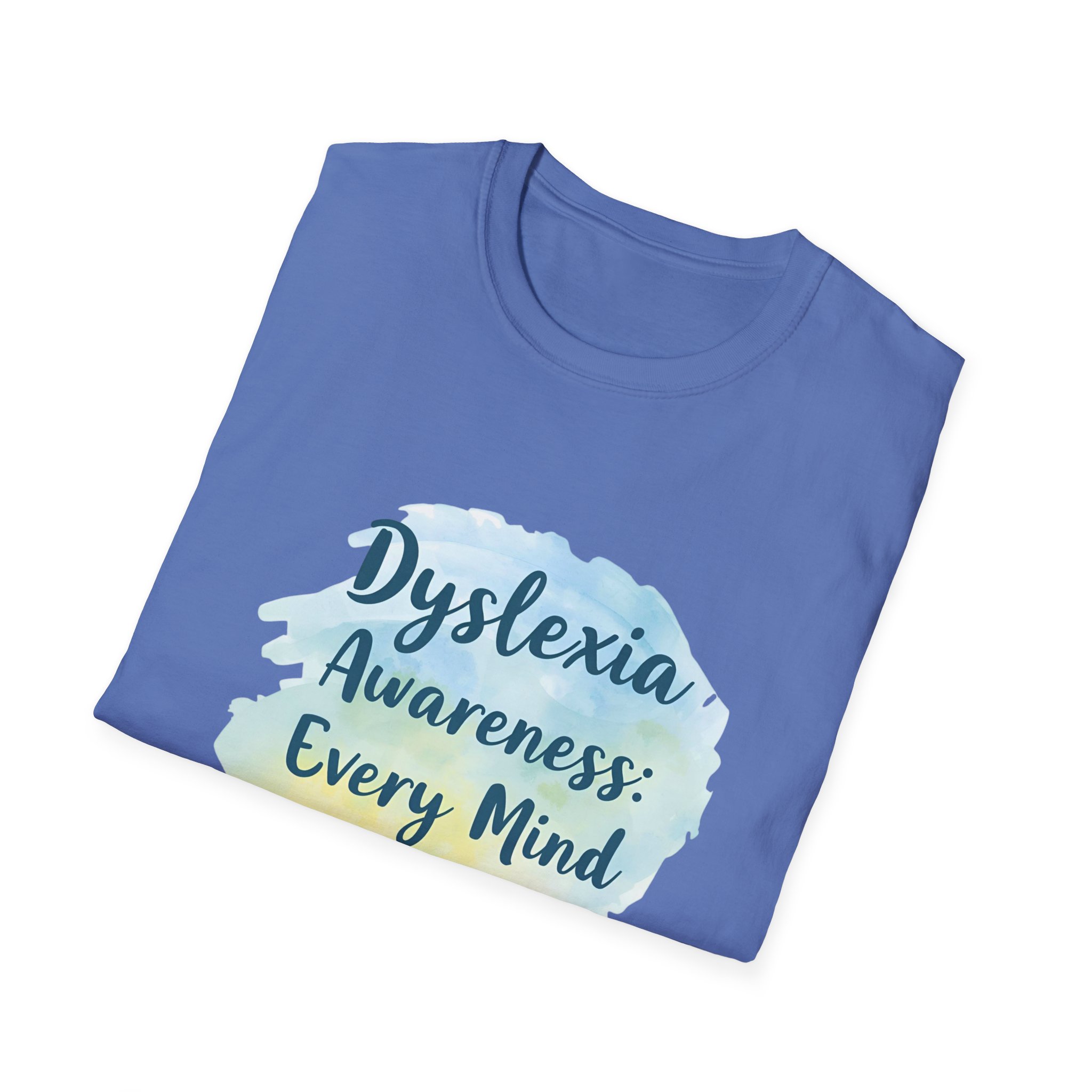 Dyslexia Awareness: Every Mind Matters -Unisex Soft style T-Shirt - Image 40