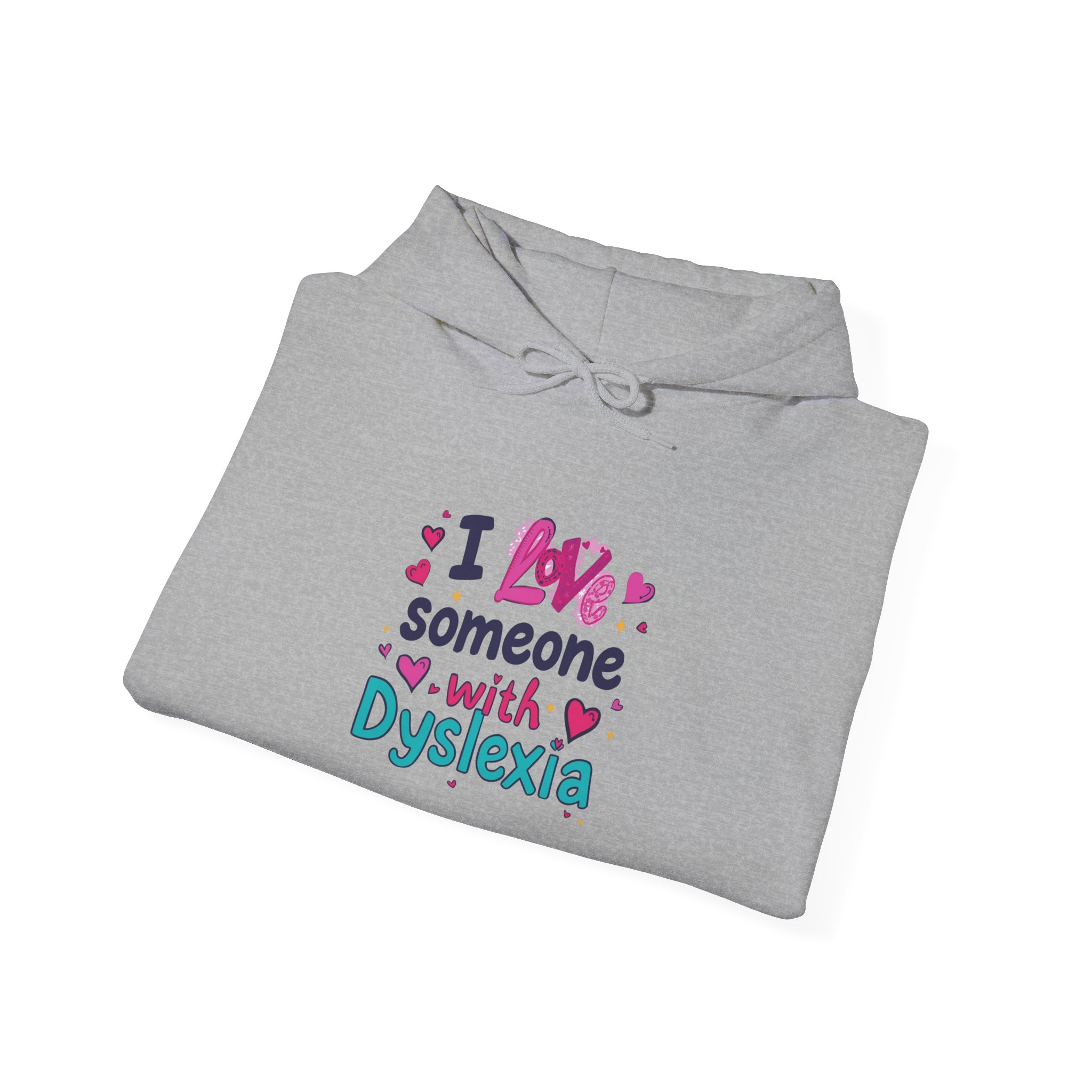 I love someone with Dyslexia - Unisex Hoodie - Image 20