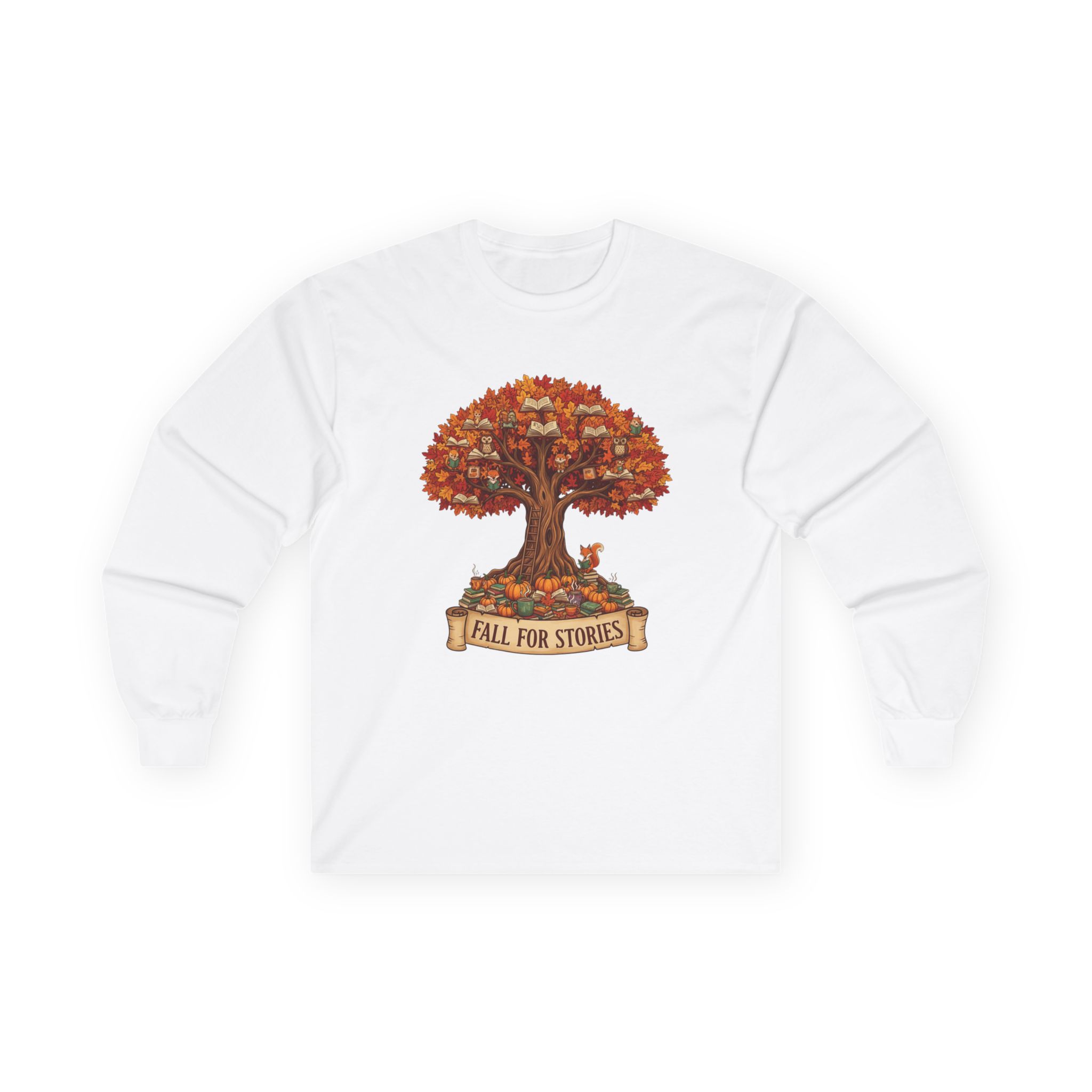 Fall For Stories - Unisex Long Sleeve Tee - Image 4