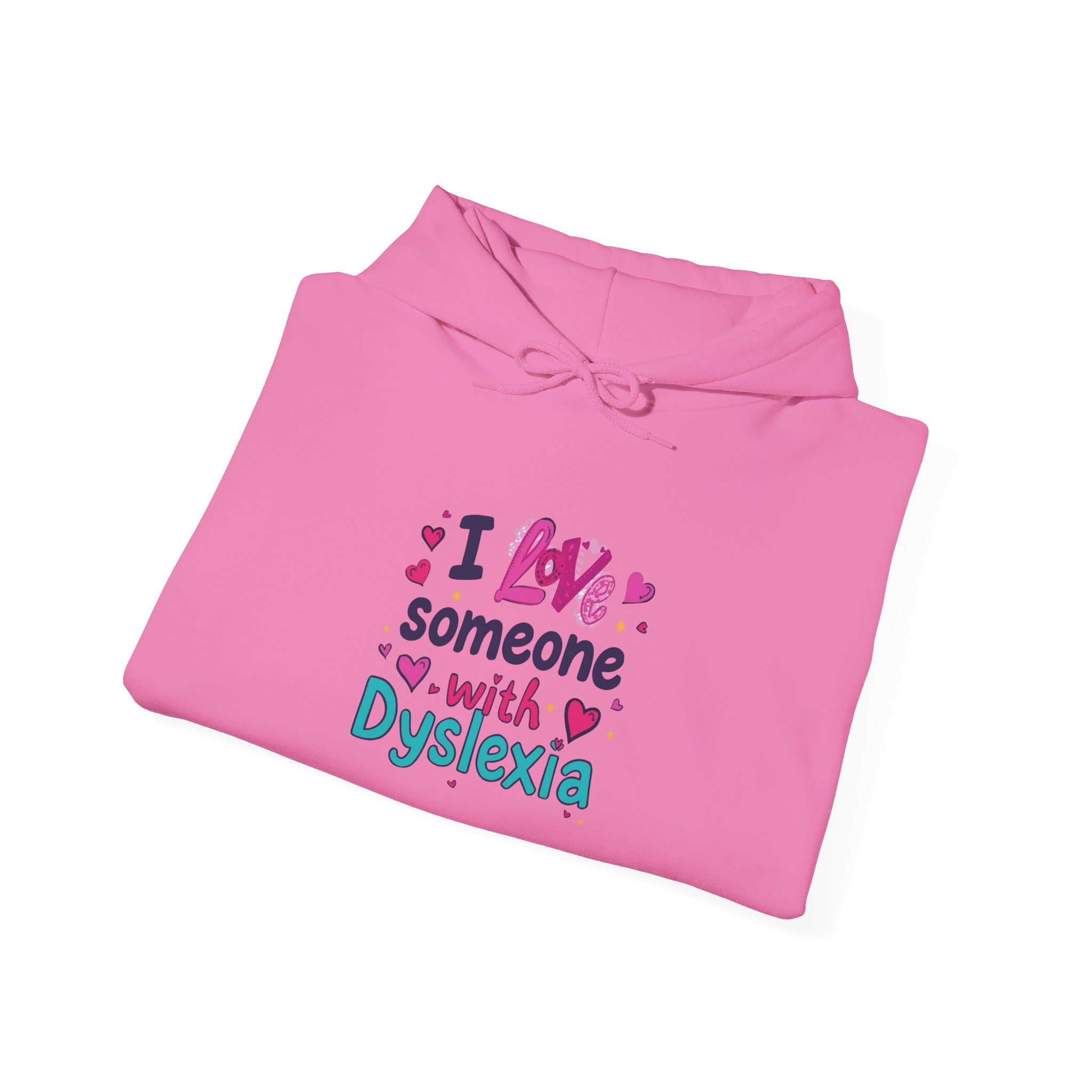 I love someone with Dyslexia - Unisex Hoodie - Image 40