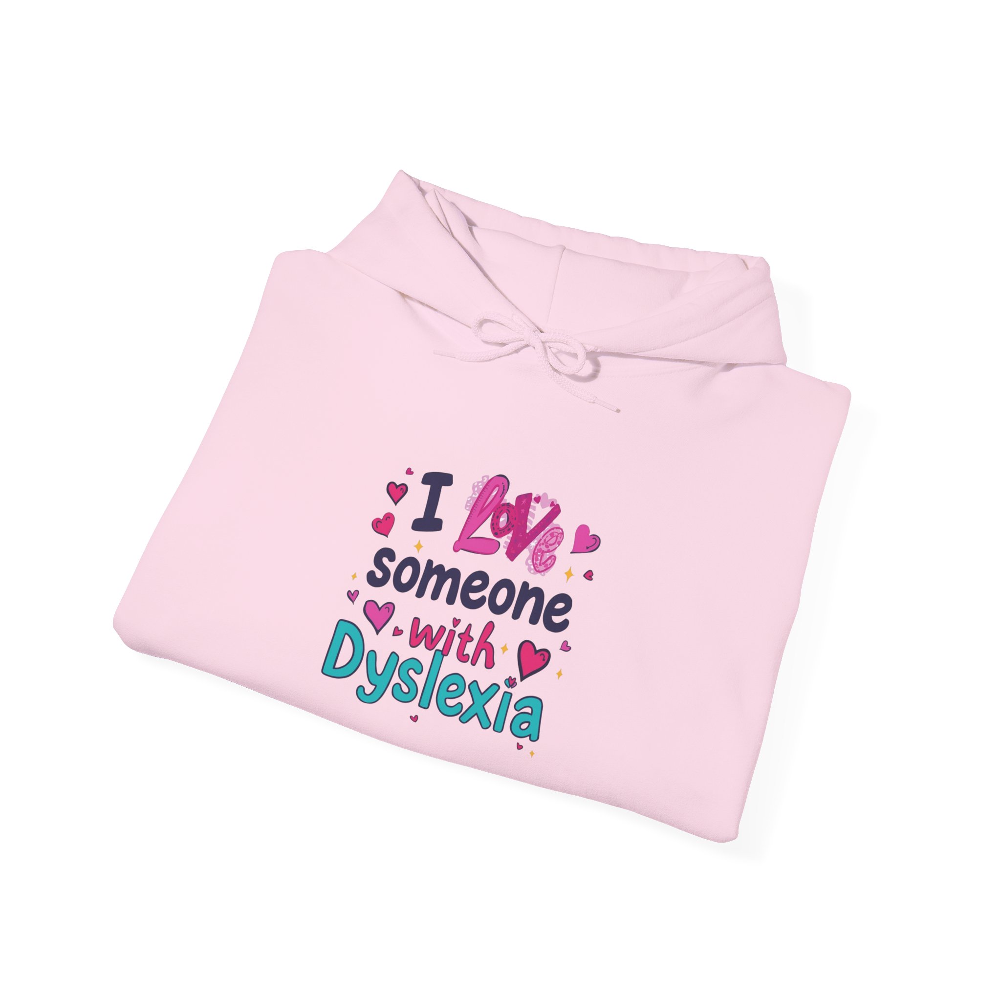 I love someone with Dyslexia - Unisex Hoodie - Image 4