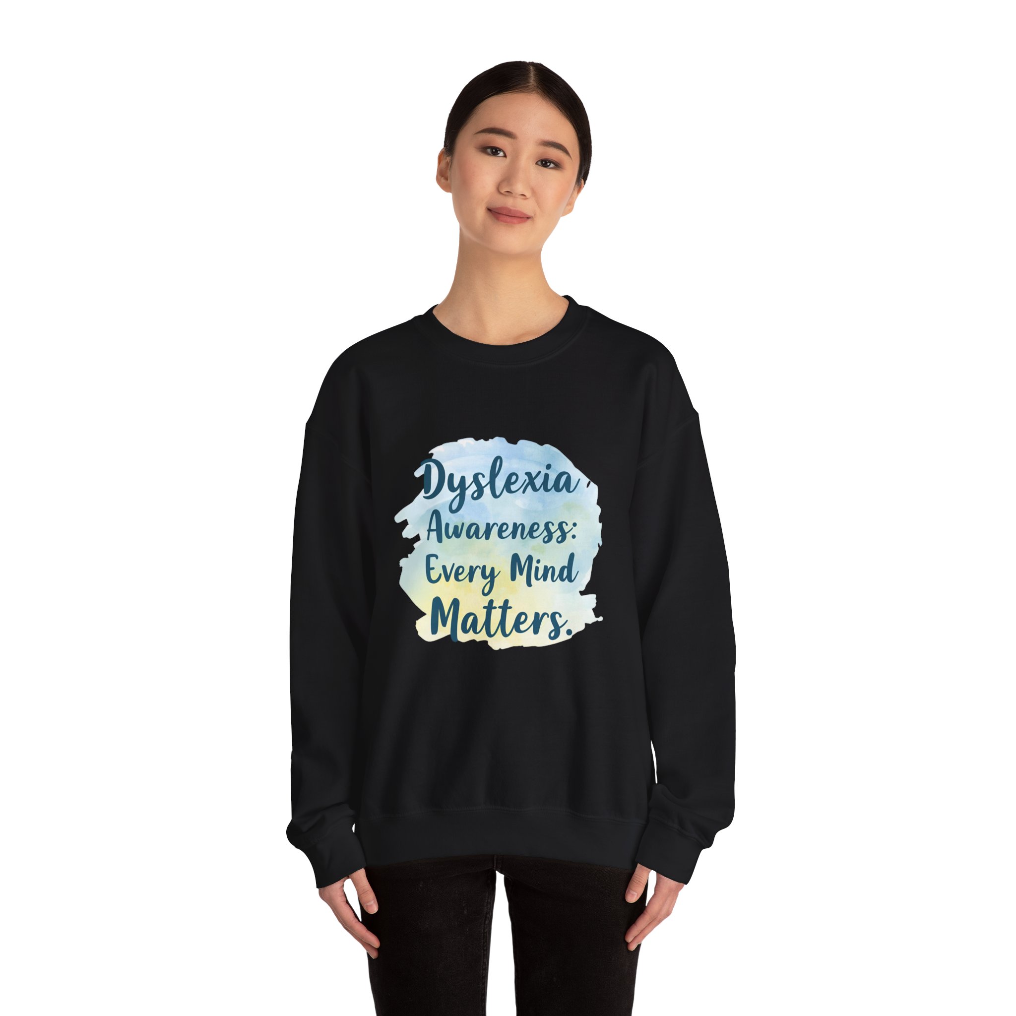 Dyslexia Awareness: Every Mind Matters -Crewneck Sweatshirt - Image 16