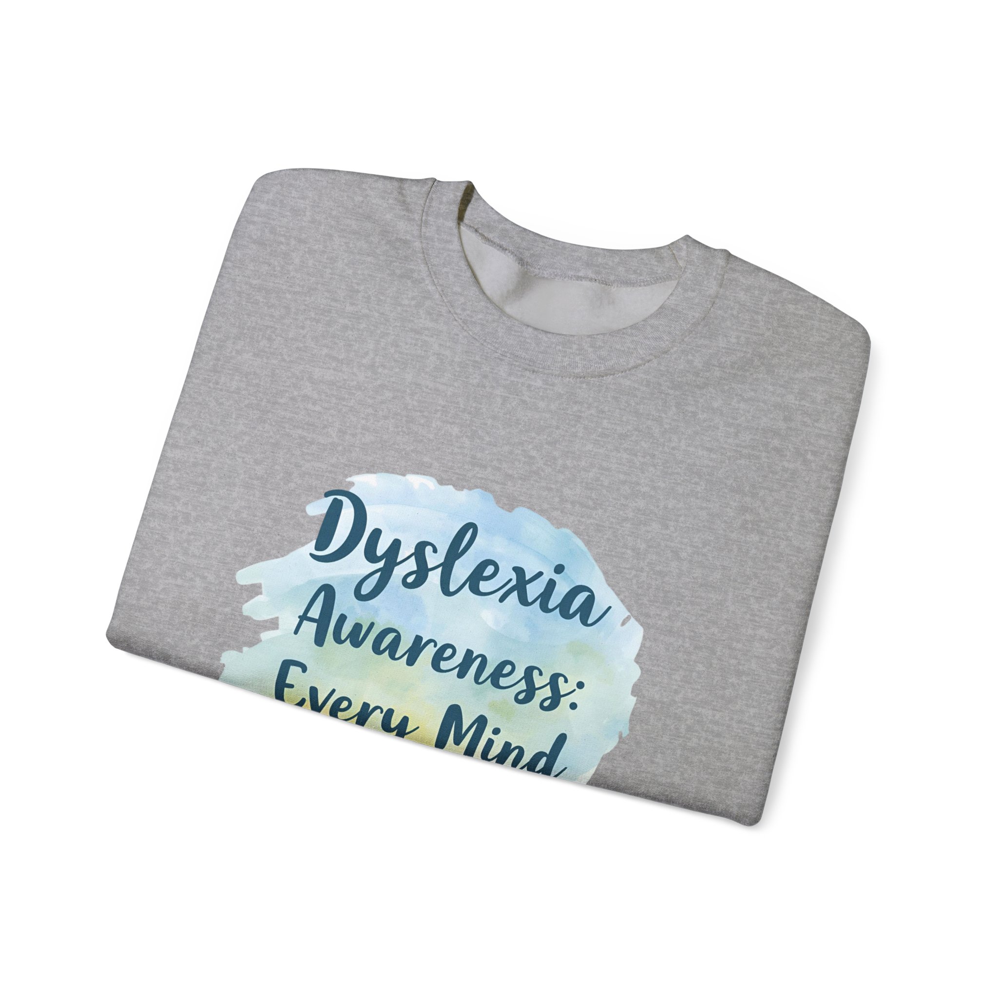 Dyslexia Awareness: Every Mind Matters -Crewneck Sweatshirt - Image 23