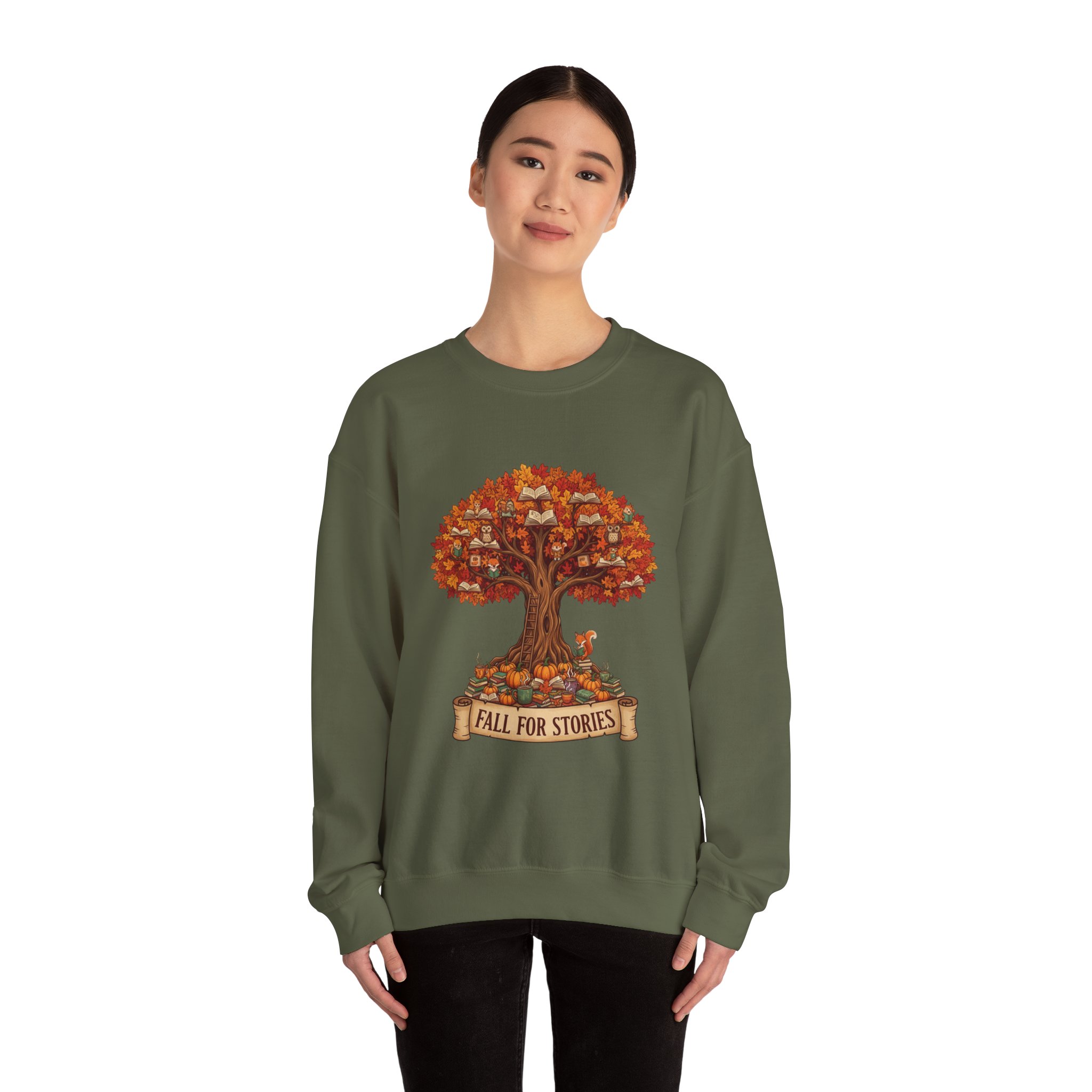 Fall For Stories -Crewneck Sweatshirt - Image 32