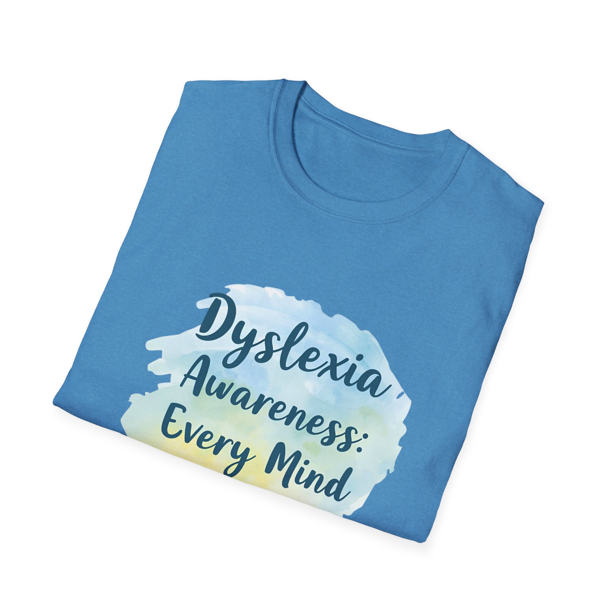 Dyslexia Awareness: Every Mind Matters -Unisex Soft style T-Shirt - Image 32