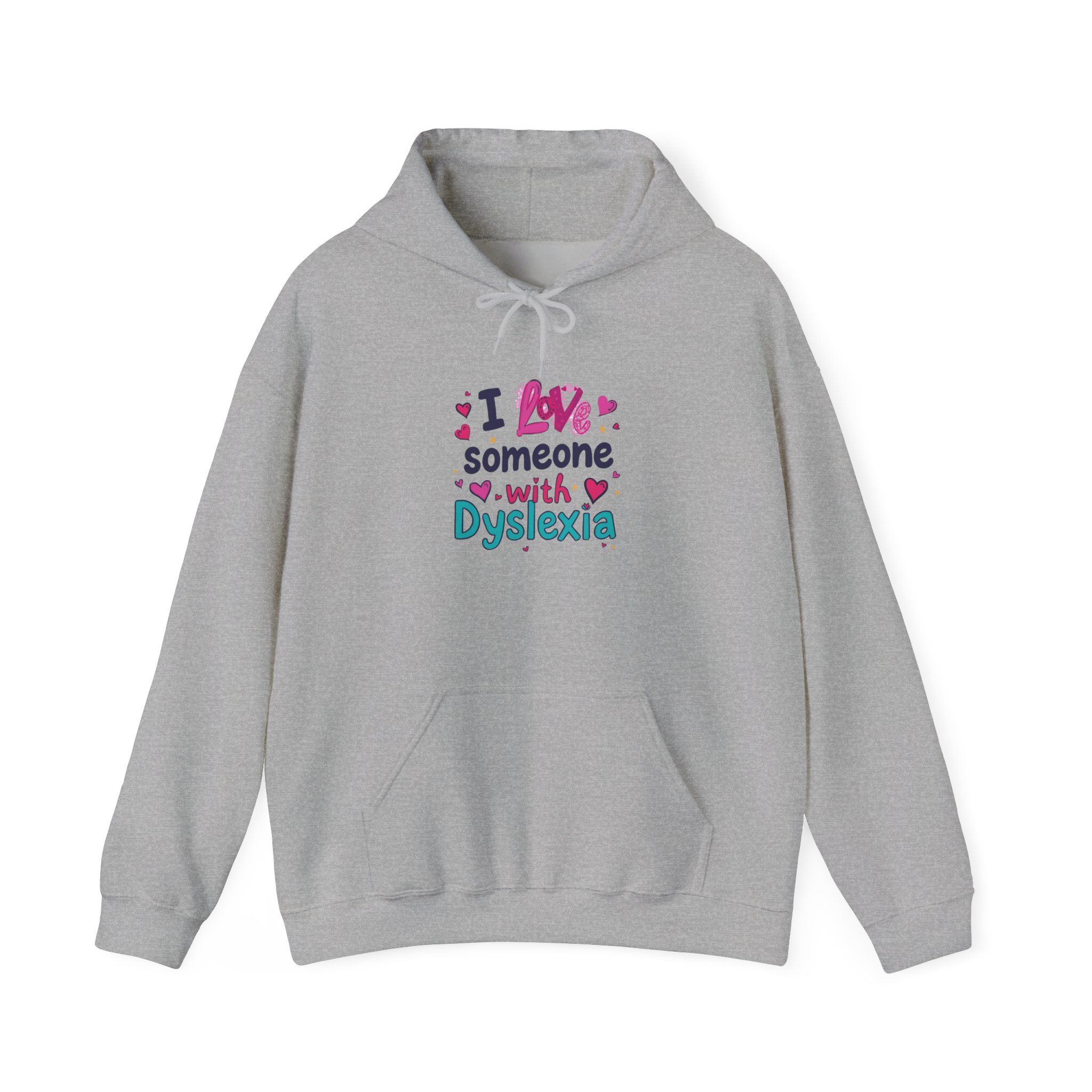 I love someone with Dyslexia - Unisex Hoodie - Image 17
