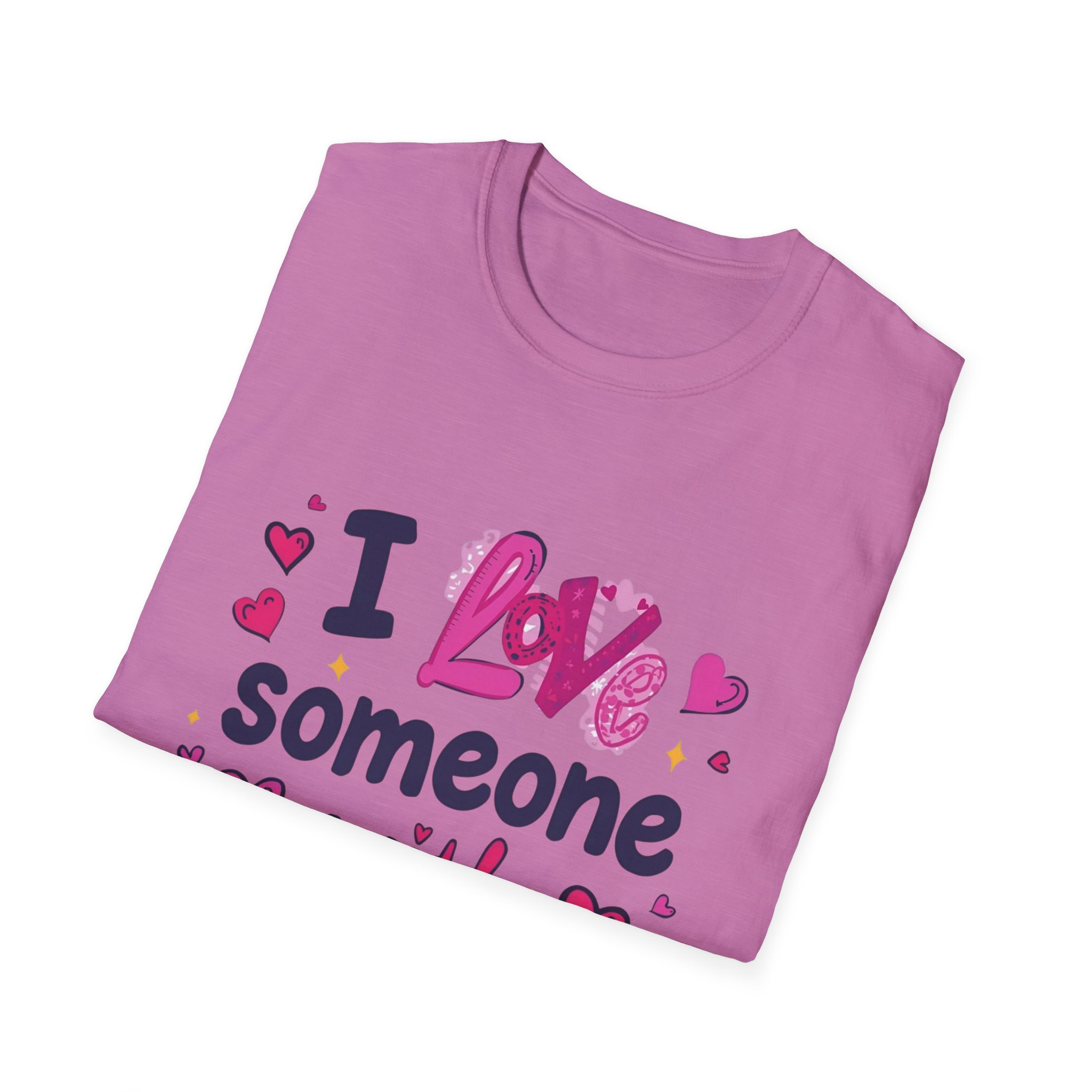 I love someone with Dyslexia -Unisex Soft style T-Shirt - Image 44