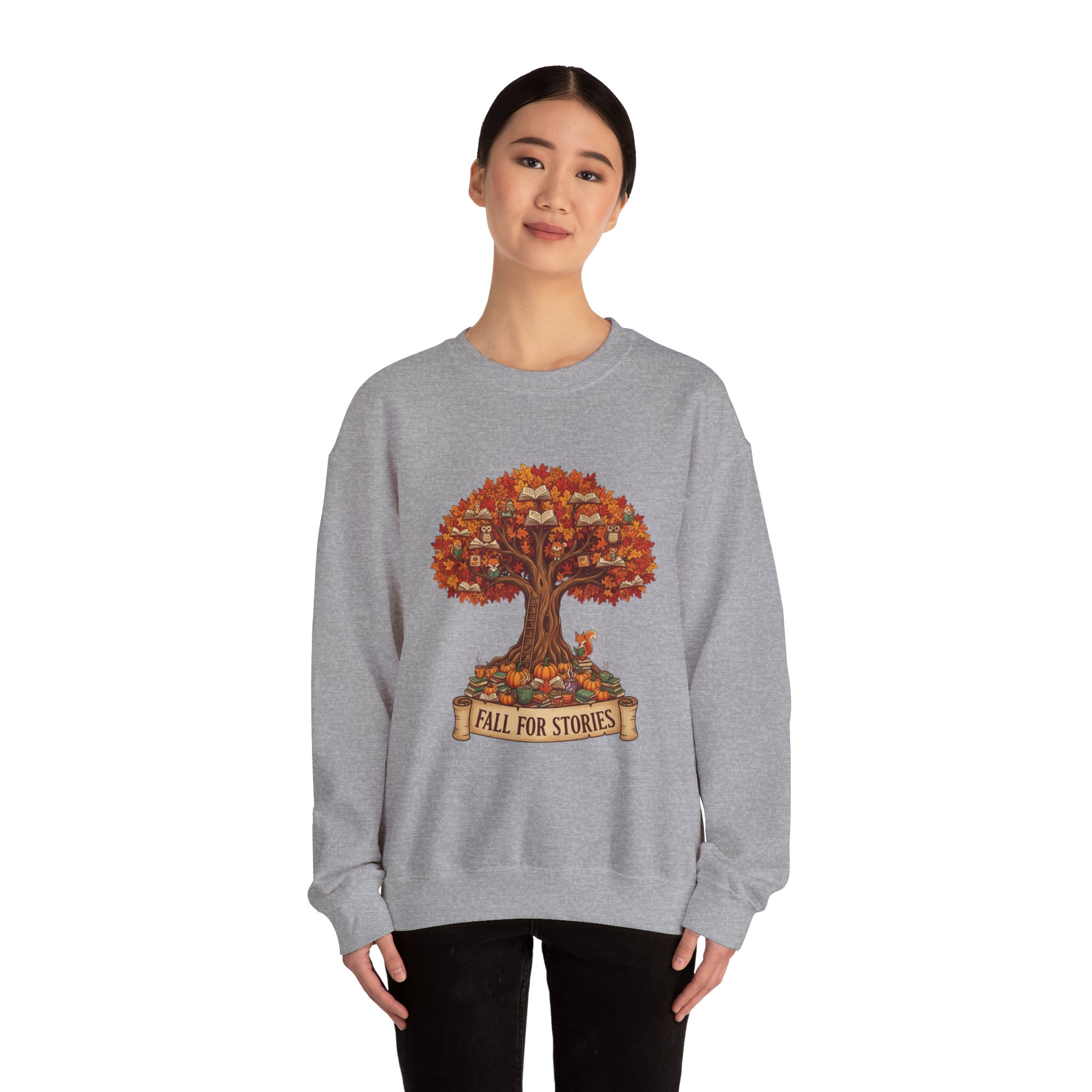 Fall For Stories -Crewneck Sweatshirt - Image 24