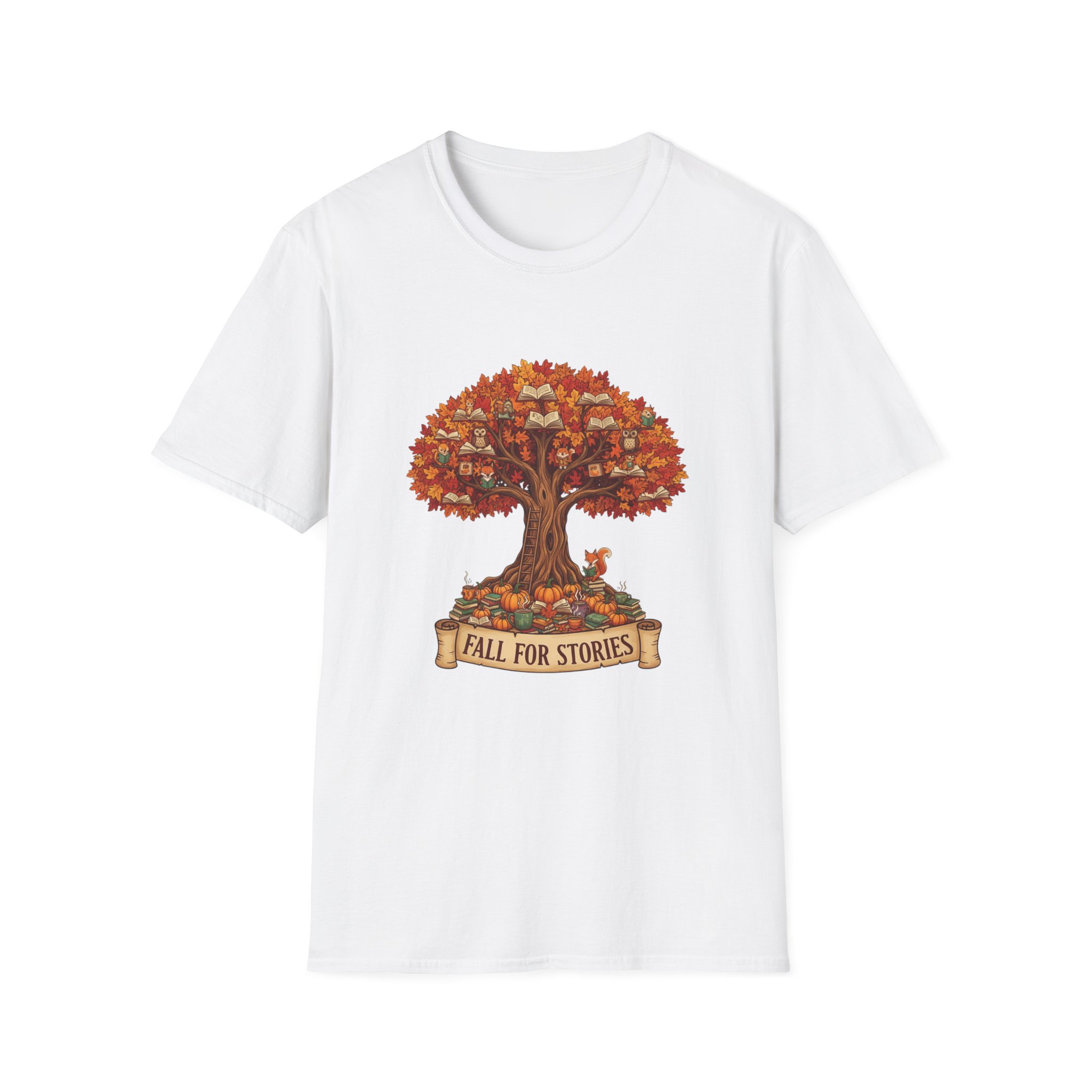Fall for Stories -Unisex Soft style T-Shirt - Image 5