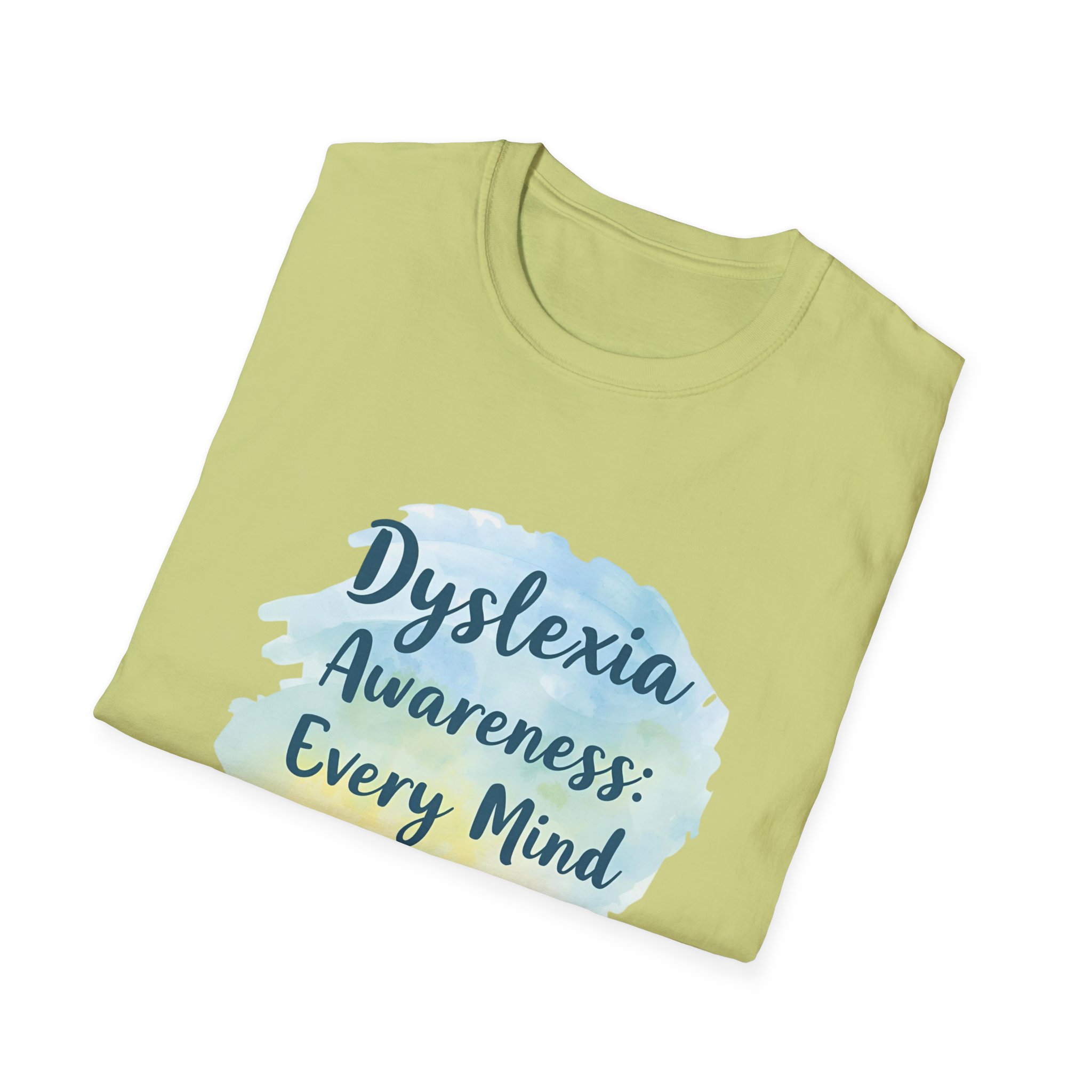 Dyslexia Awareness: Every Mind Matters -Unisex Soft style T-Shirt - Image 20