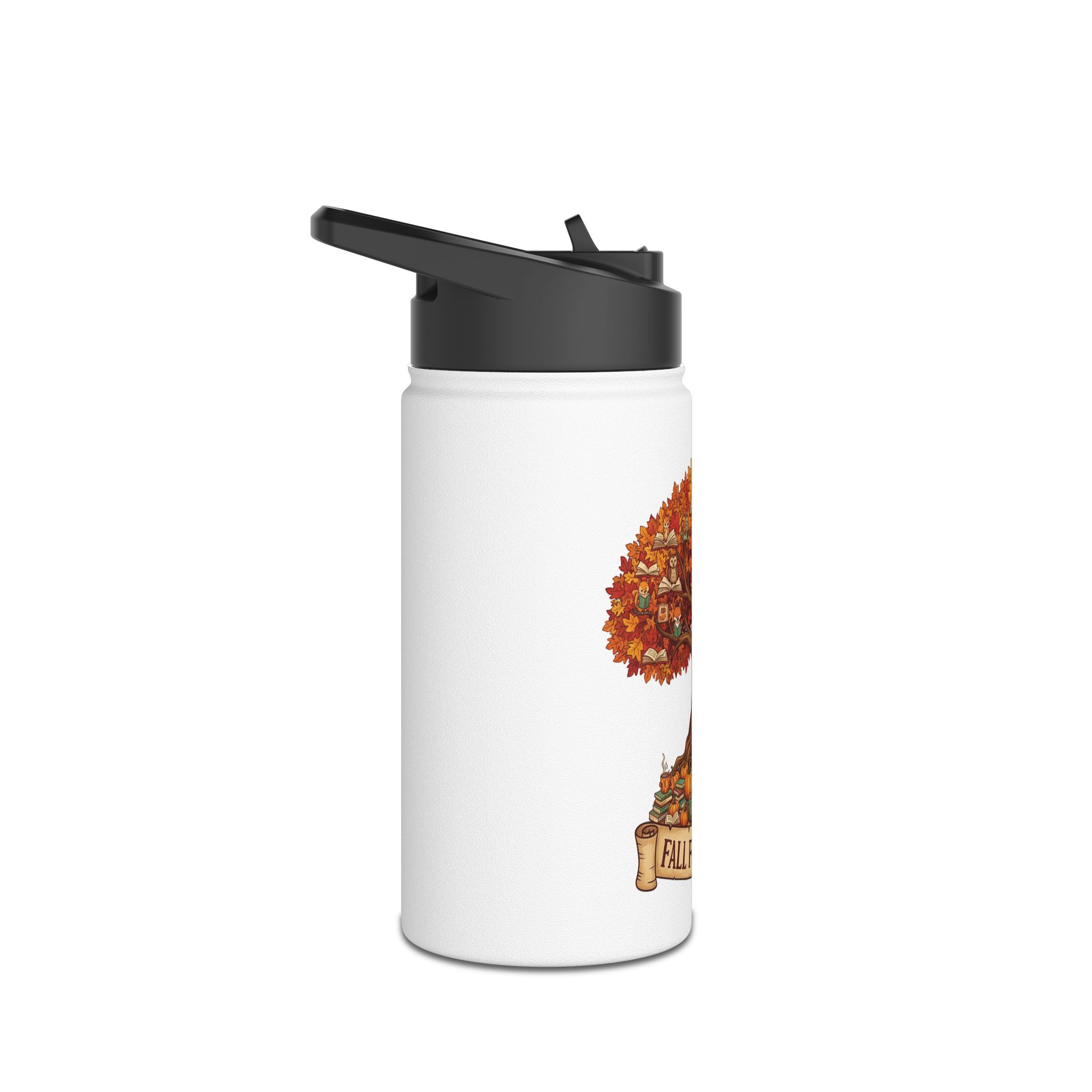 Fall For Stories -Stainless Steel Water Bottle - Image 3