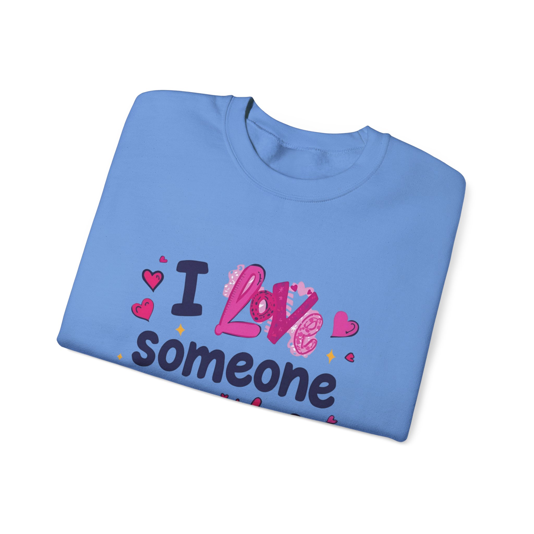 I love someone with Dyslexia -Crewneck Sweatshirt - Image 23
