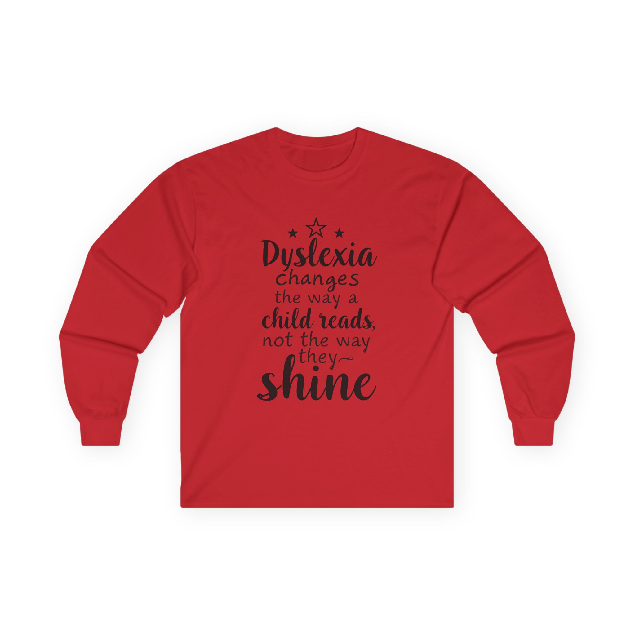 Dyslexia Changes the Way a Child Reads - Unisex Long Sleeve Tee - Image 10