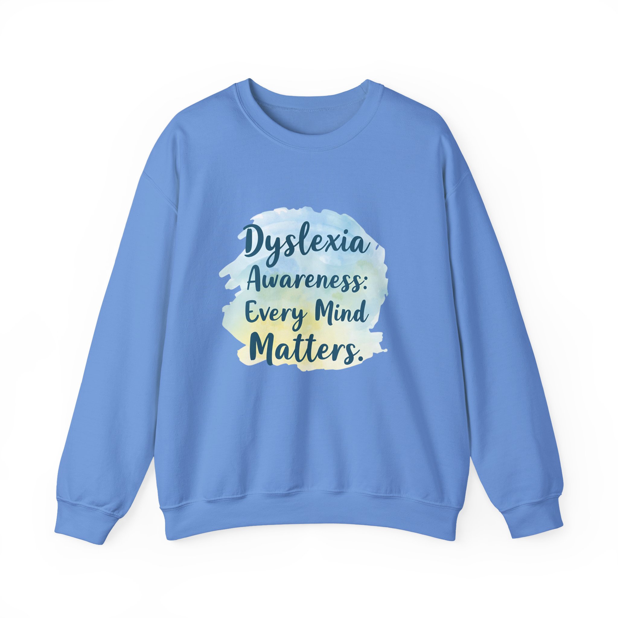 Dyslexia Awareness: Every Mind Matters -Crewneck Sweatshirt - Image 33
