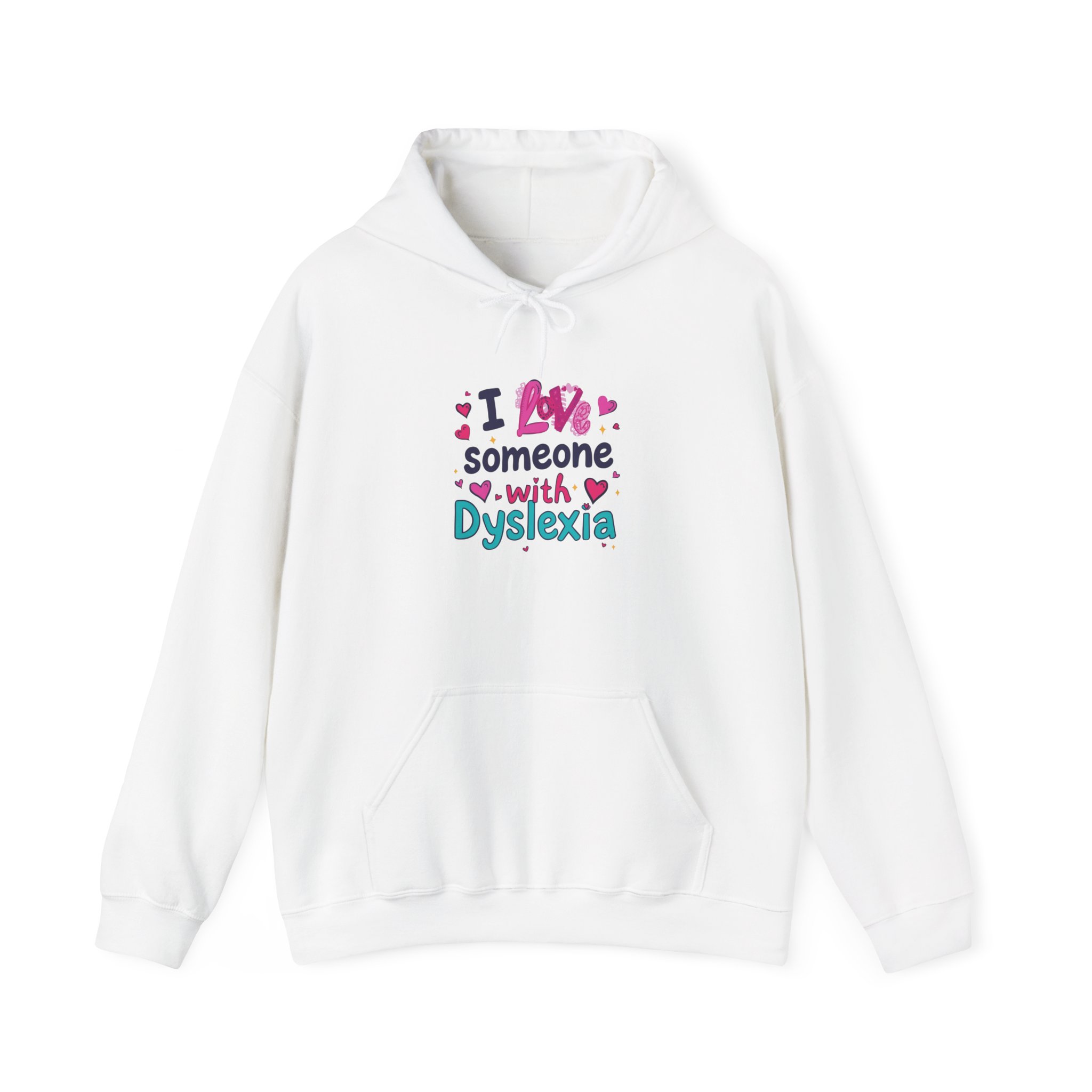 I love someone with Dyslexia - Unisex Hoodie - Image 5