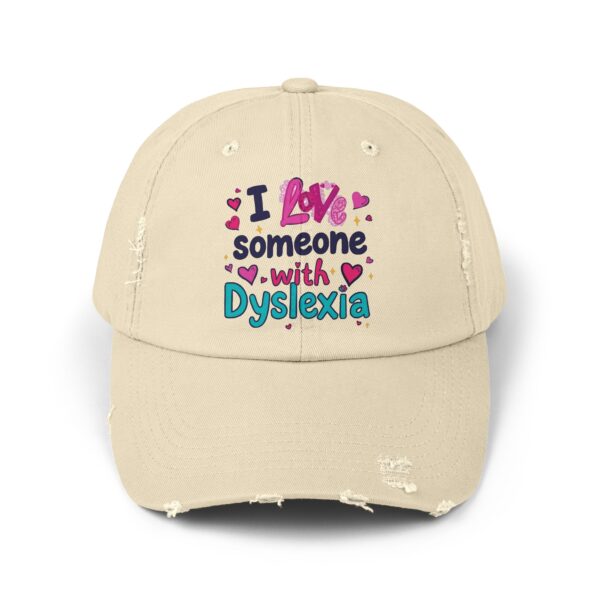 I love someone with Dyslexia -Unisex Adjustable Baseball Cap