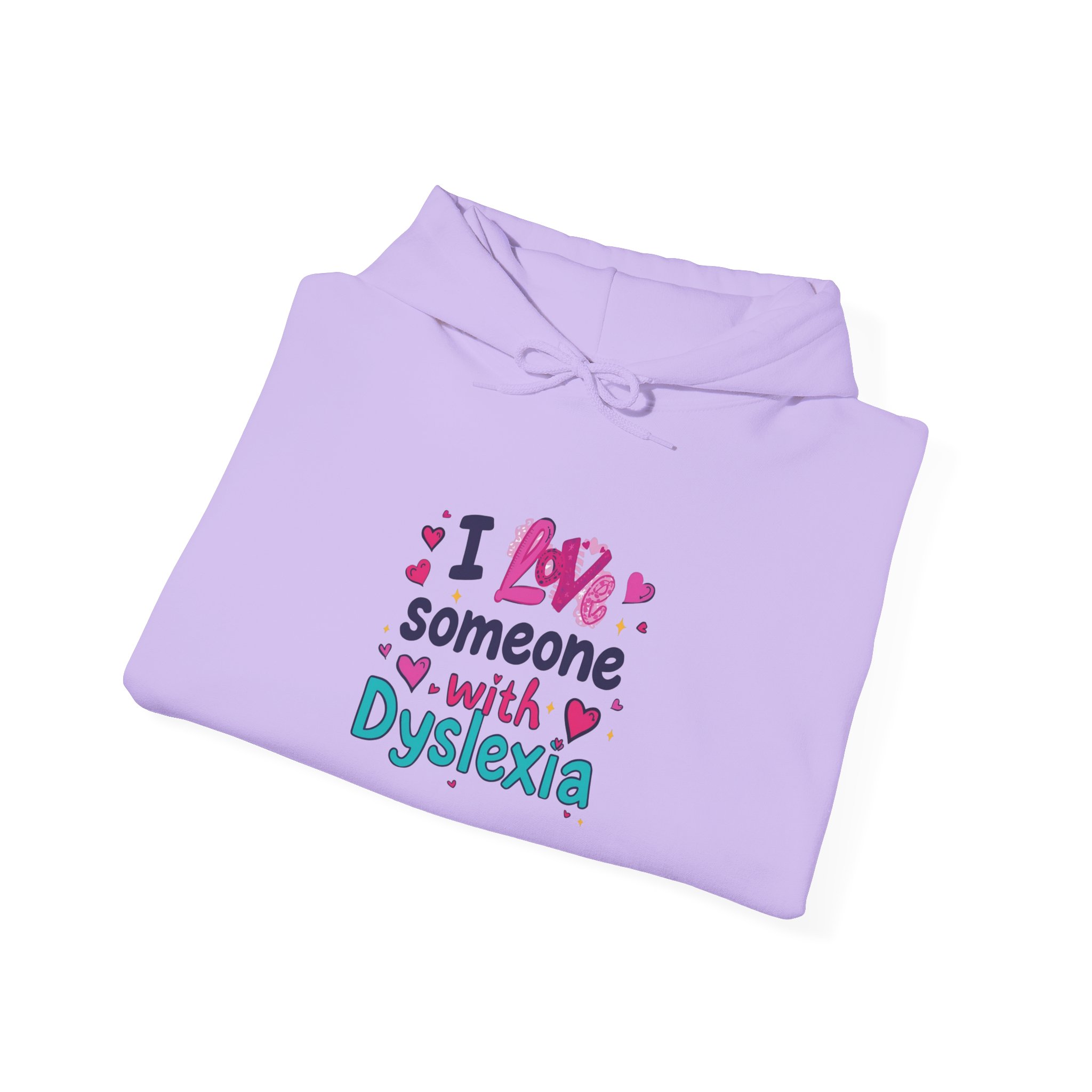 I love someone with Dyslexia - Unisex Hoodie - Image 36