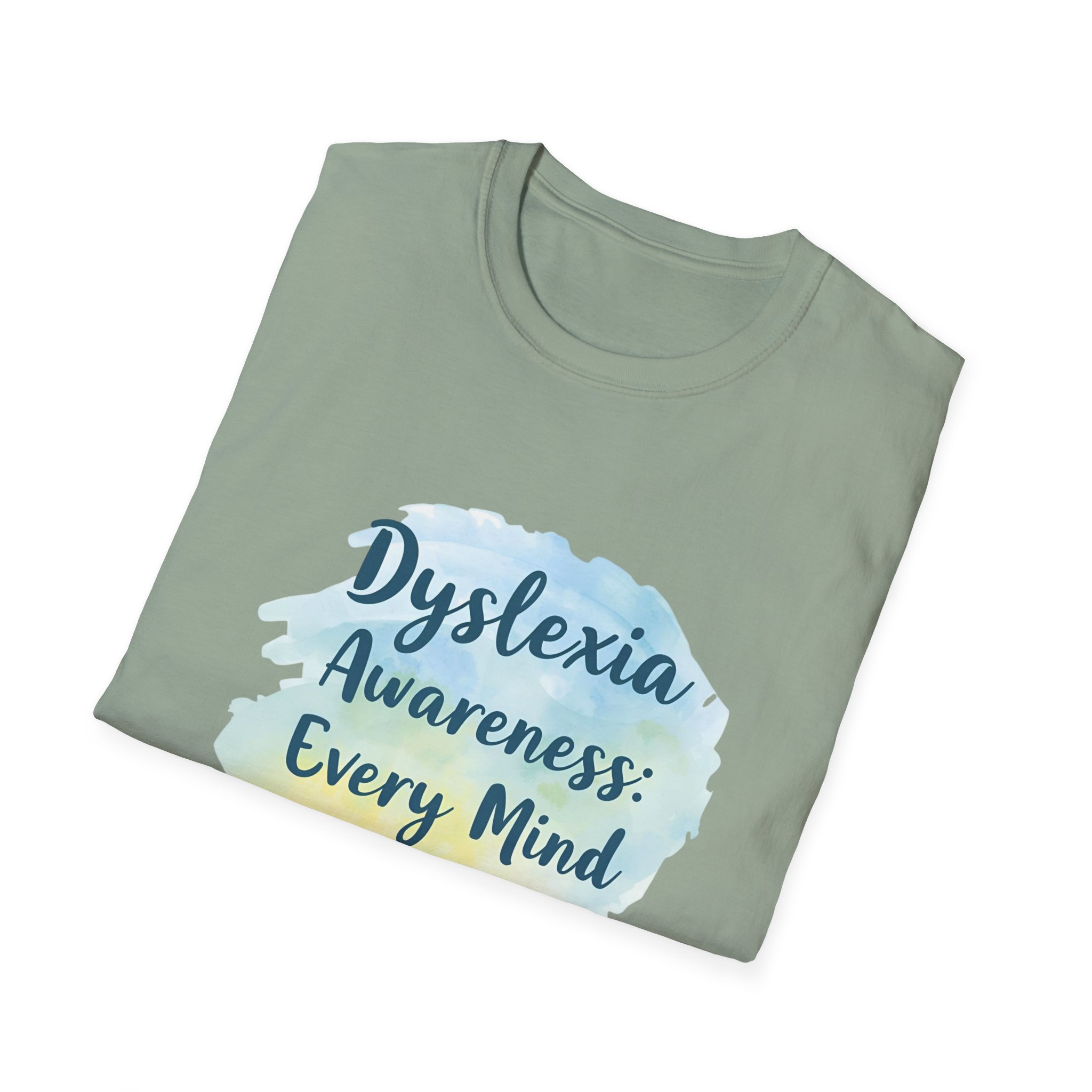 Dyslexia Awareness: Every Mind Matters -Unisex Soft style T-Shirt - Image 4