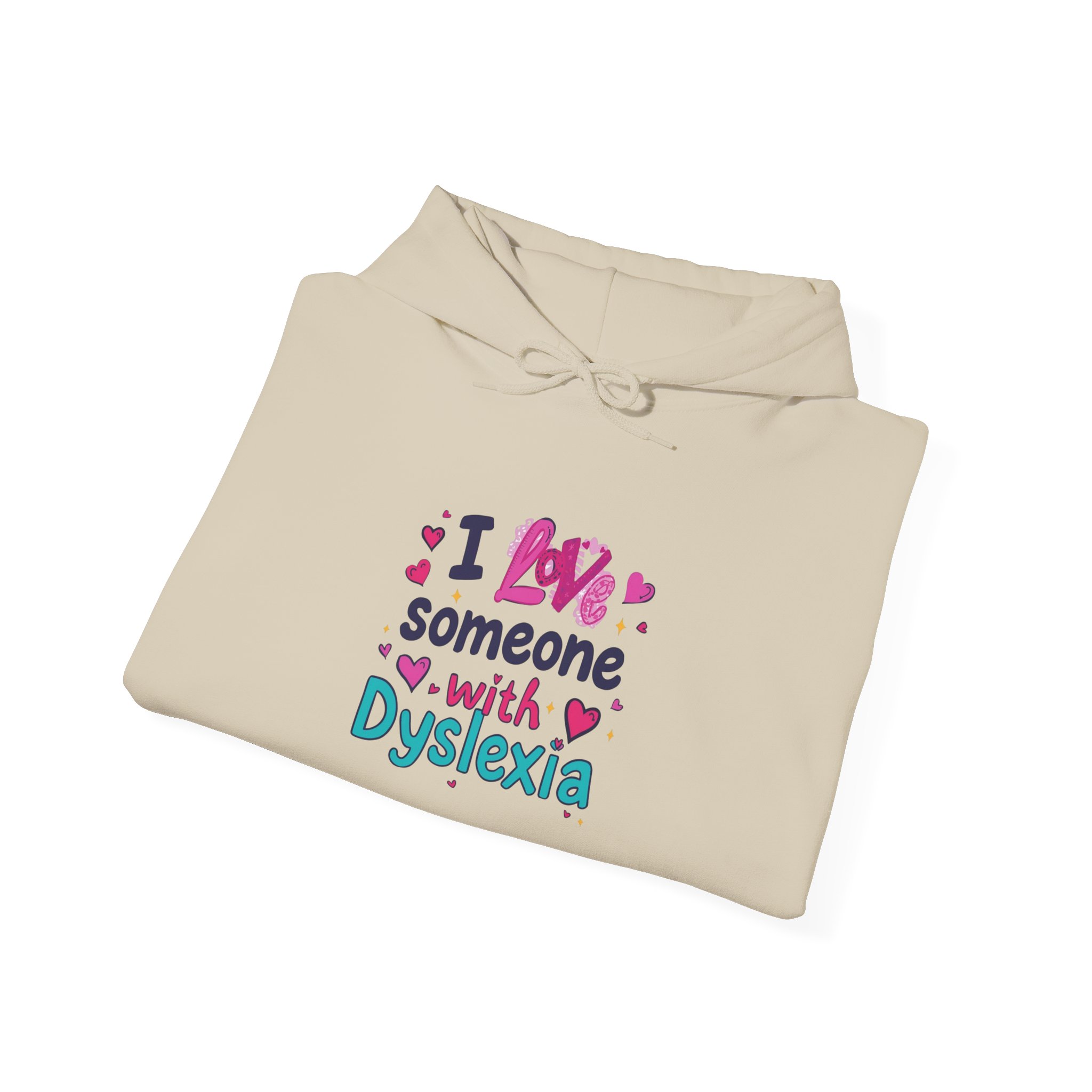 I love someone with Dyslexia - Unisex Hoodie - Image 16
