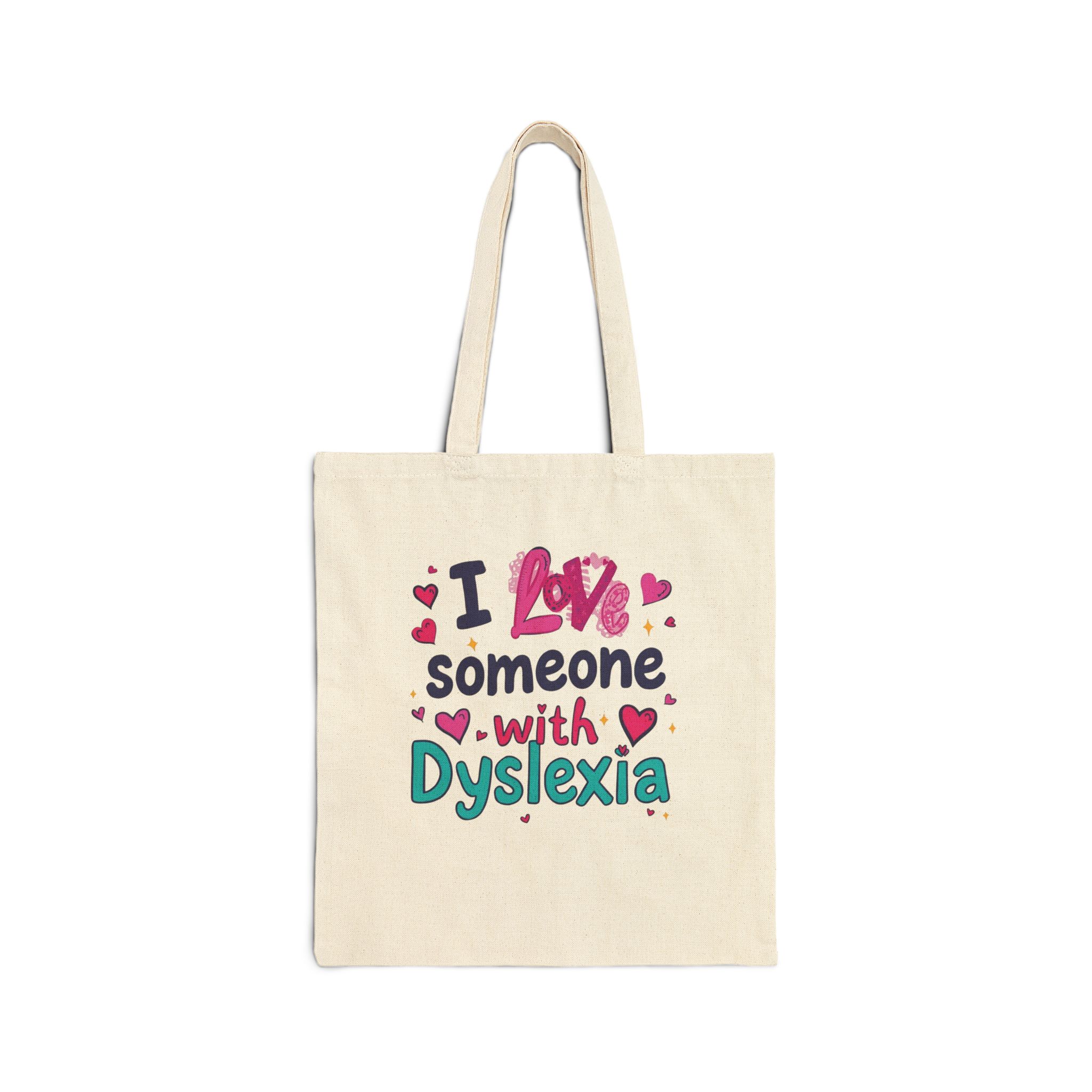 I love someone with Dyslexia - Tote Bag - Image 2