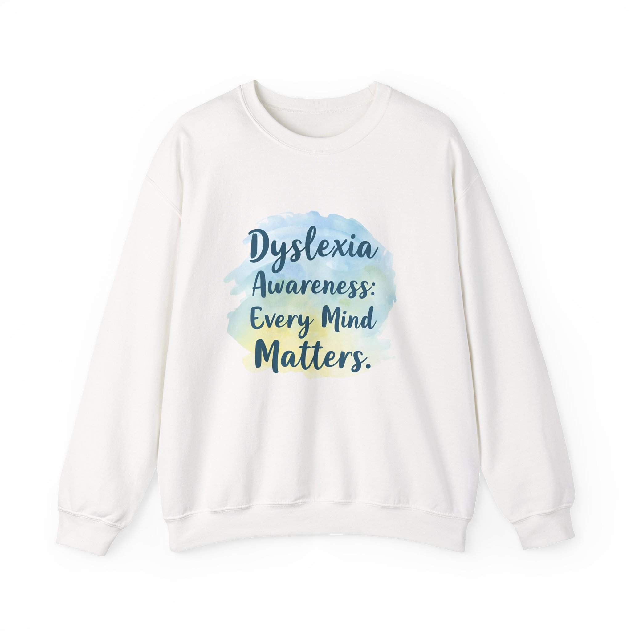 Dyslexia Awareness: Every Mind Matters -Crewneck Sweatshirt - Image 5