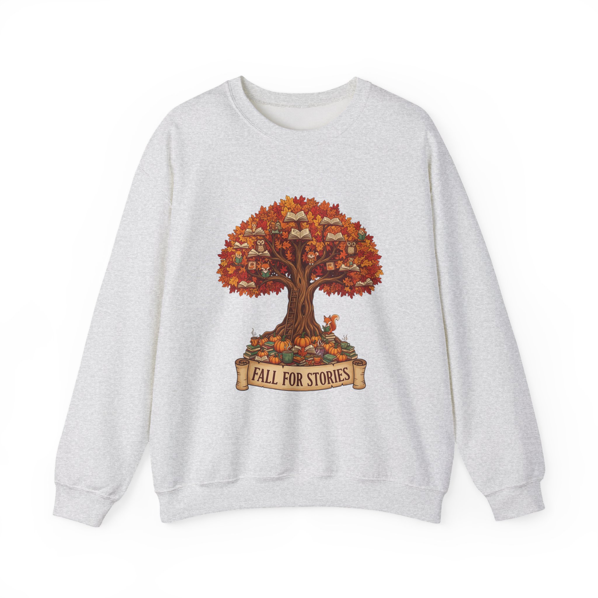 Fall For Stories -Crewneck Sweatshirt - Image 9