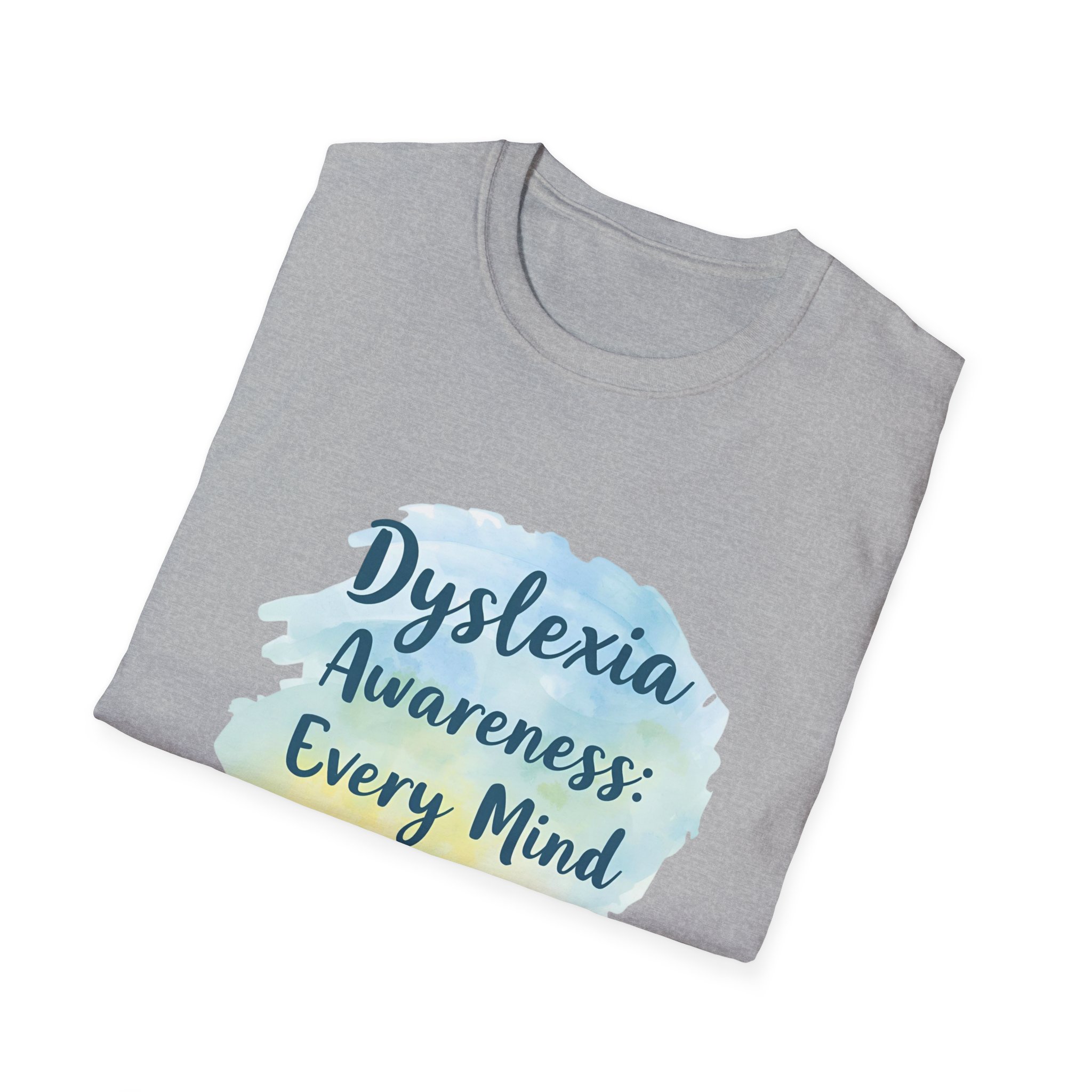 Dyslexia Awareness: Every Mind Matters -Unisex Soft style T-Shirt - Image 16