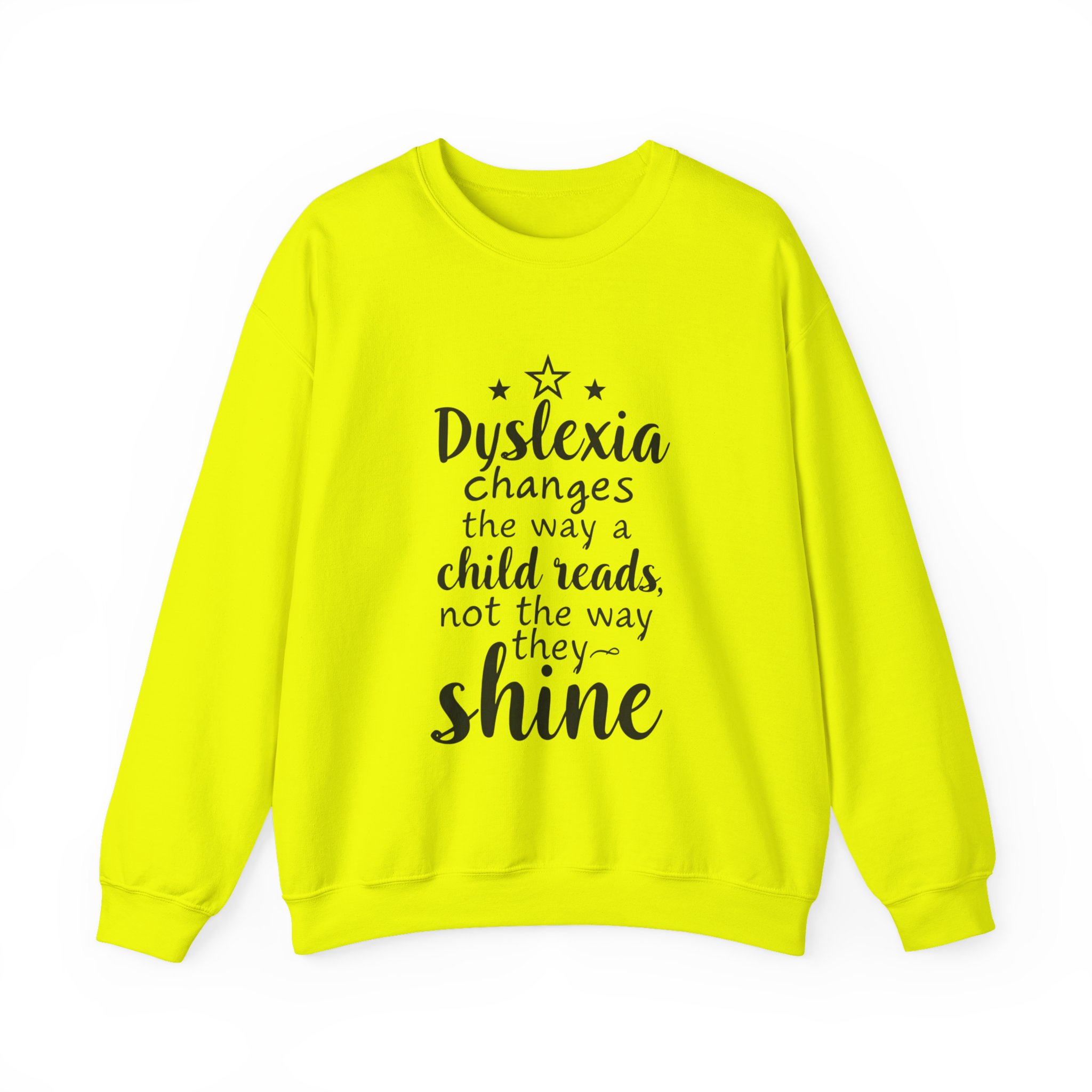 Dyslexia Changes the Way a Child Reads...-Crewneck Sweatshirt - Image 8