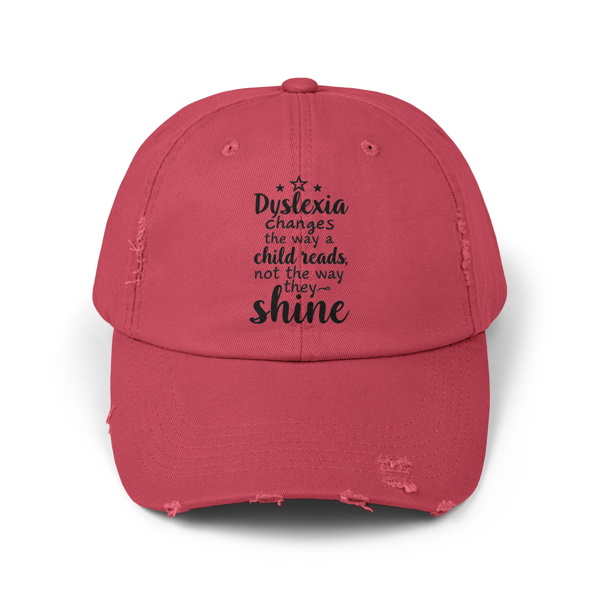 Dyslexia Changes the Way a Child Reads...-Unisex Adjustable Baseball Cap