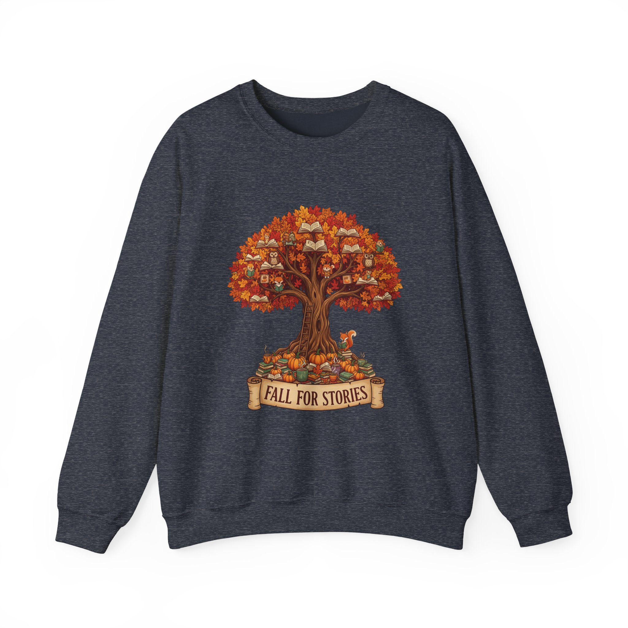 Fall For Stories -Crewneck Sweatshirt