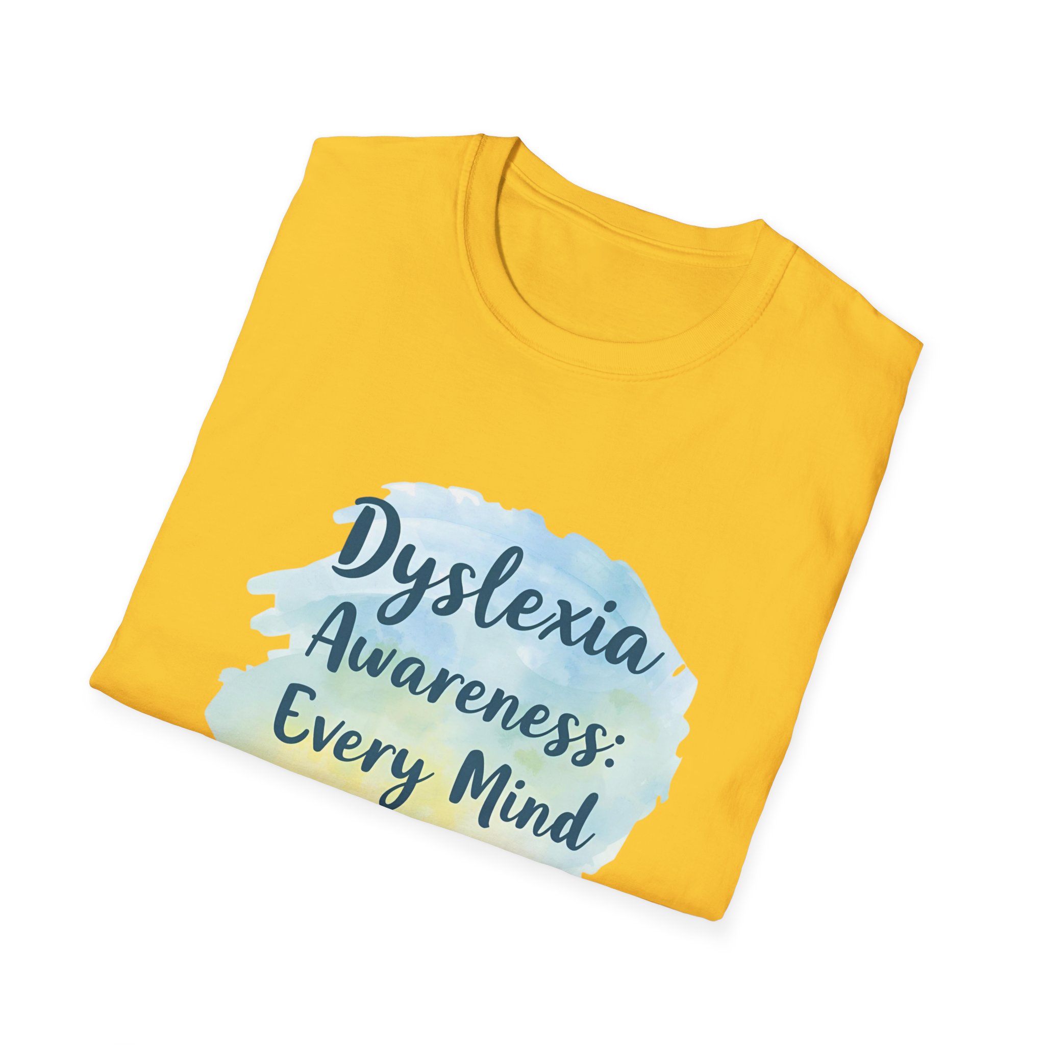Dyslexia Awareness: Every Mind Matters -Unisex Soft style T-Shirt - Image 24