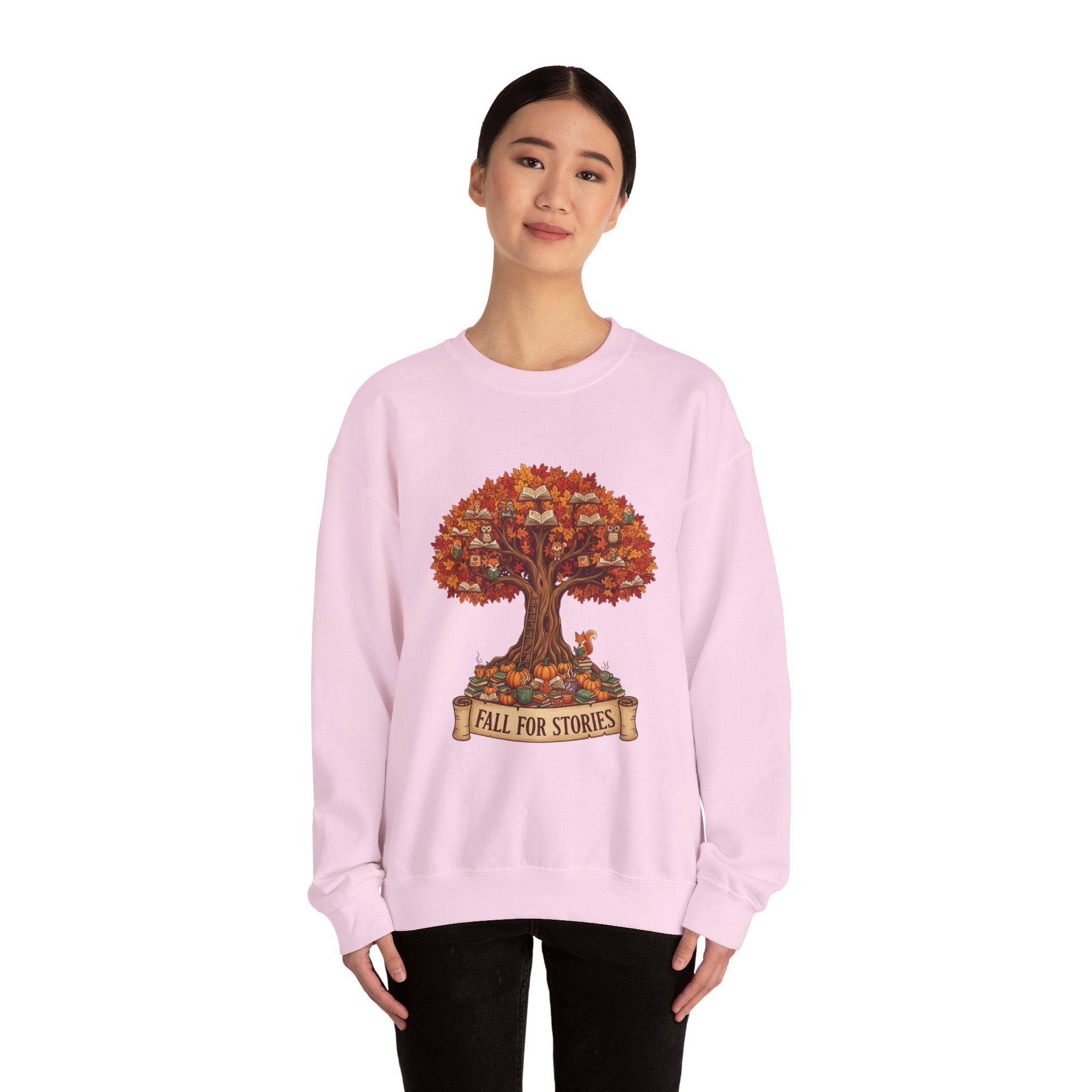 Fall For Stories -Crewneck Sweatshirt - Image 40