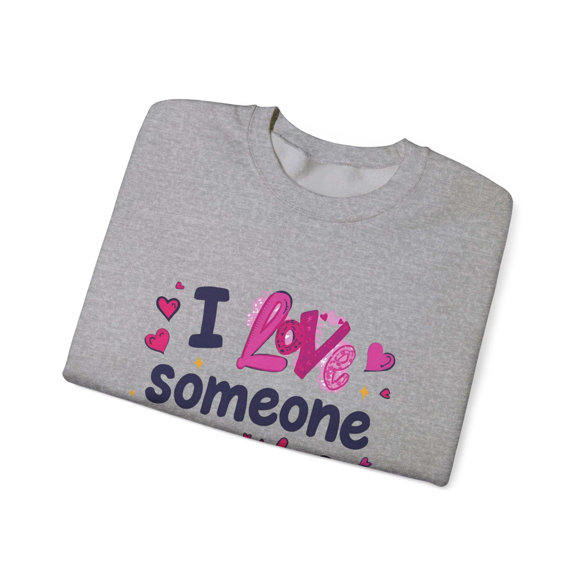 I love someone with Dyslexia -Crewneck Sweatshirt - Image 19