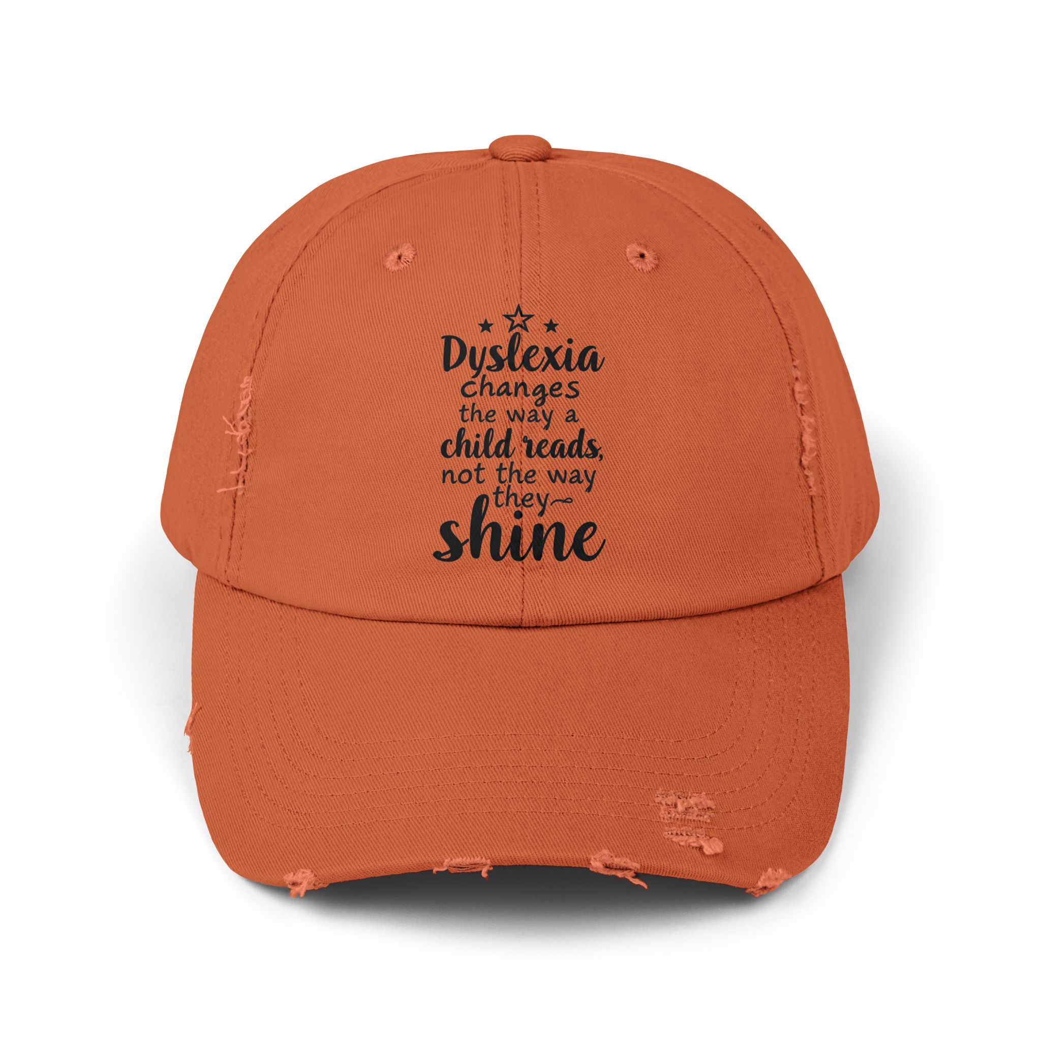 Dyslexia Changes the Way a Child Reads...-Unisex Adjustable Baseball Cap - Image 3