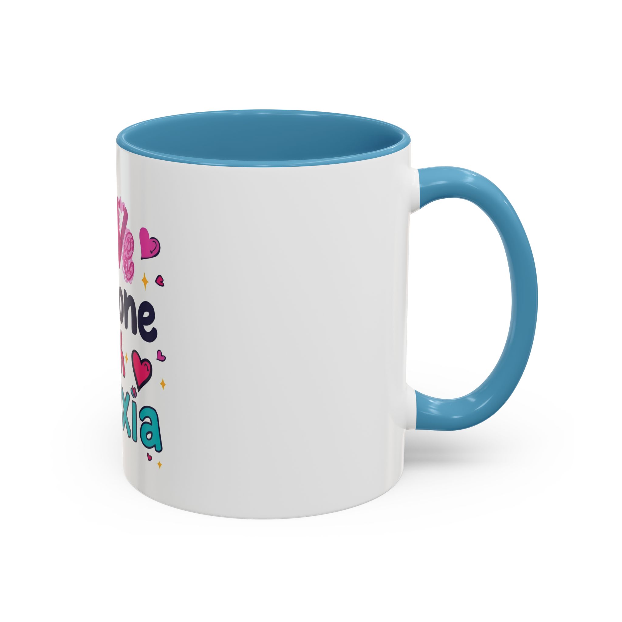 I love someone with Dyslexia - Coffee Mug - Image 2